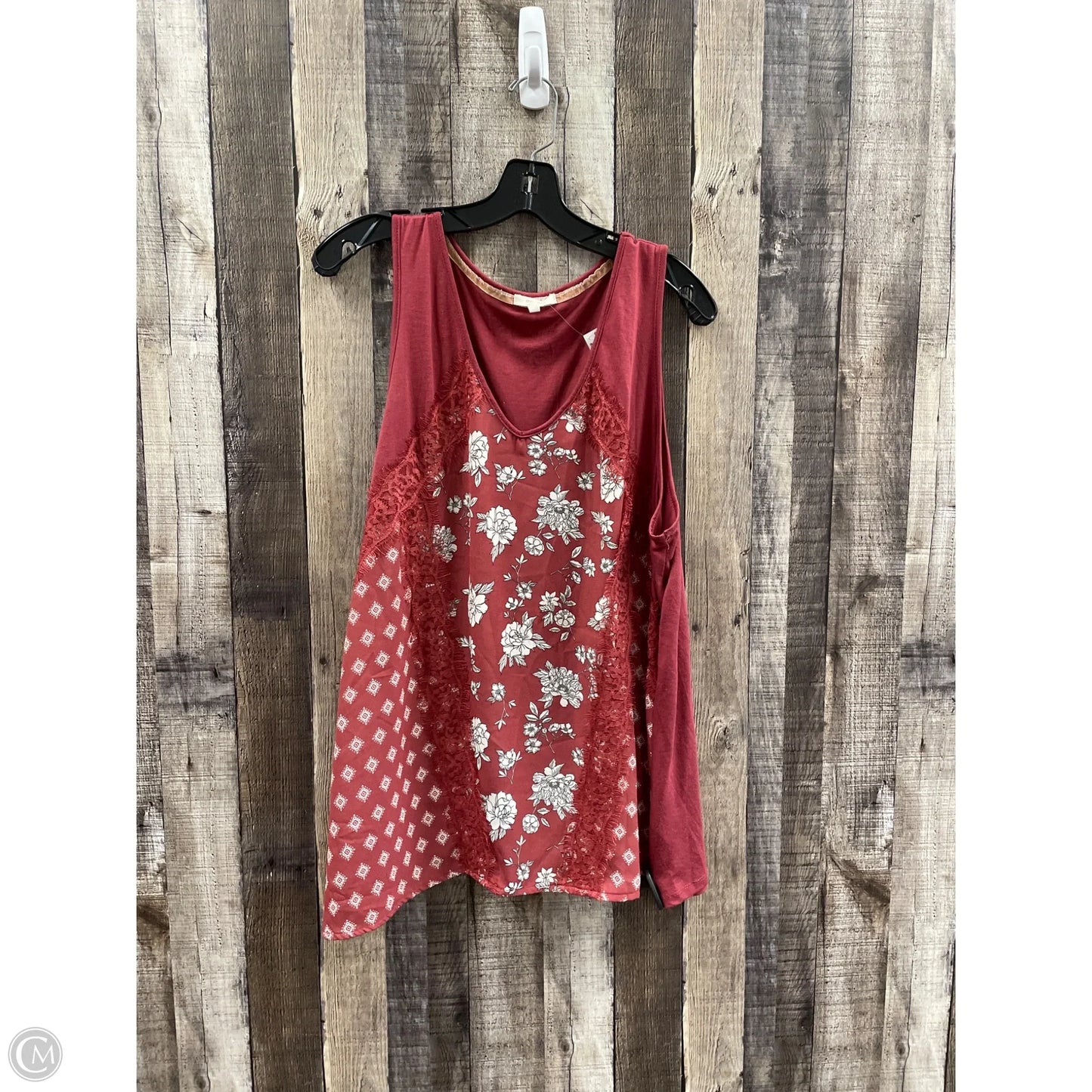 Top Sleeveless By Maurices In Red, Size: 2x