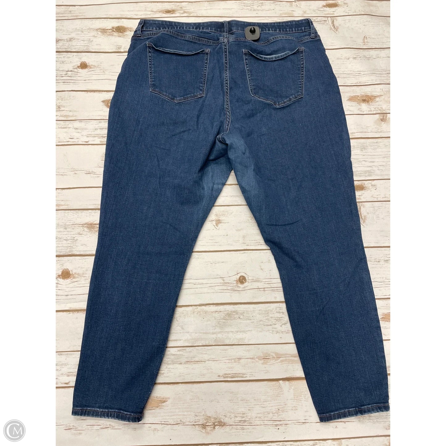Jeans Skinny By Ava & Viv In Blue Denim, Size: 20