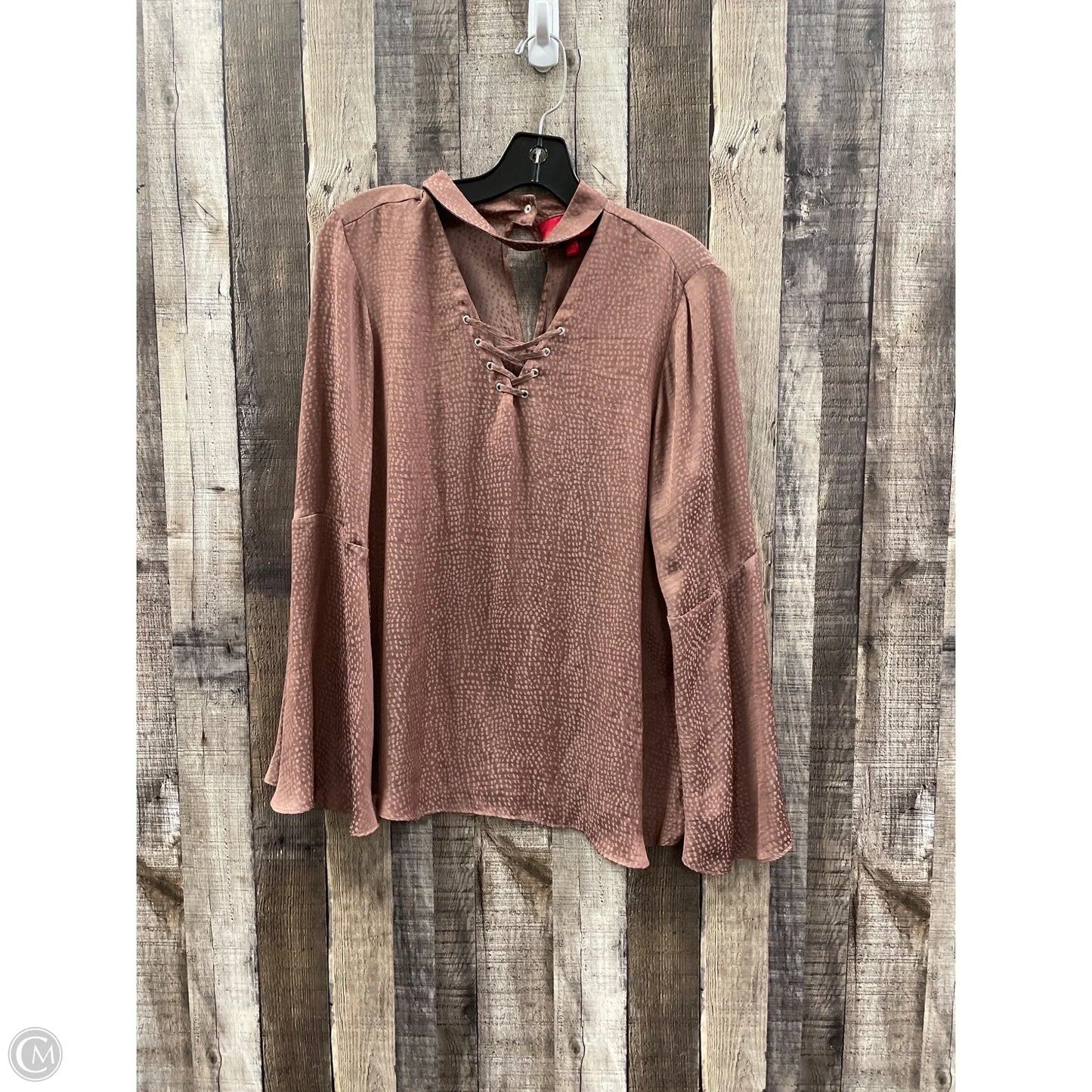 Top Long Sleeve By Jennifer Lopez In Bronze, Size: M