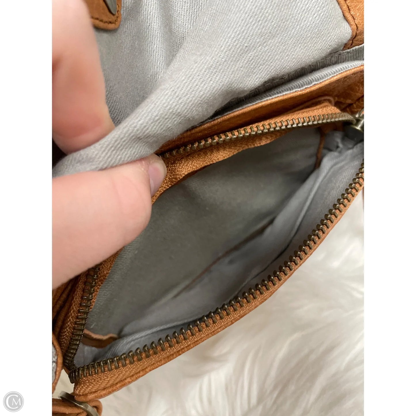 Crossbody Leather By Cme, Size: Small