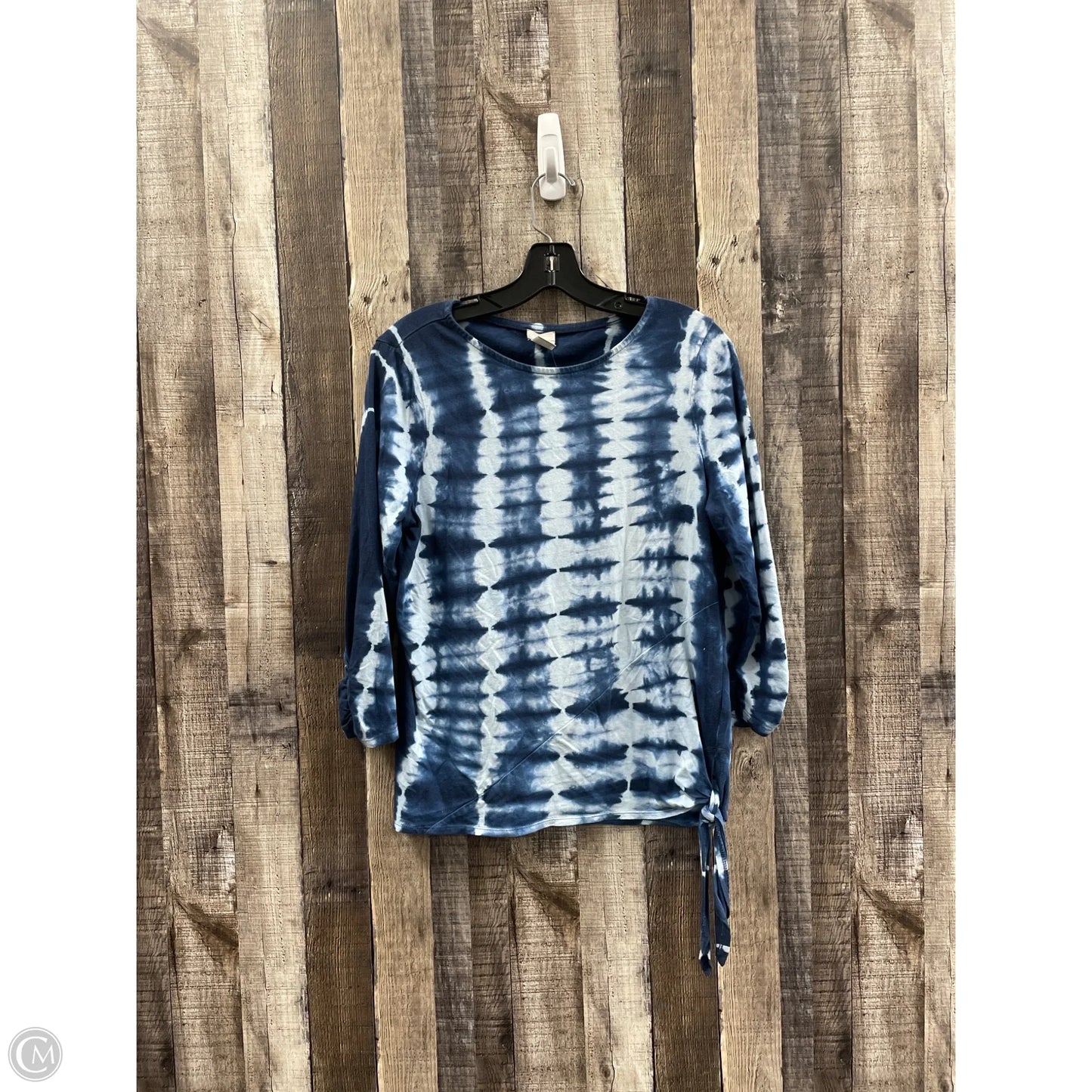 Top Long Sleeve By Chicos In Tie Dye Print, Size: M