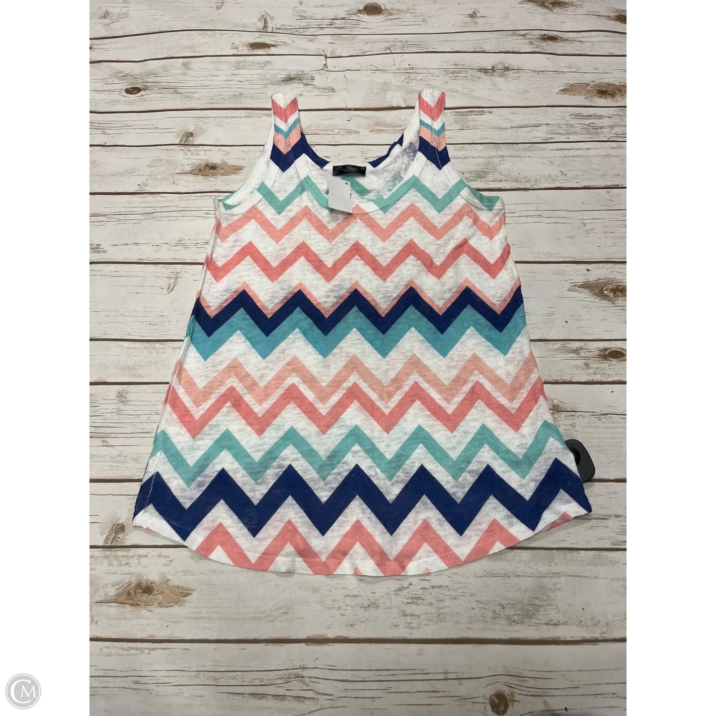 Top Sleeveless By Cme In Multi-colored, Size: L