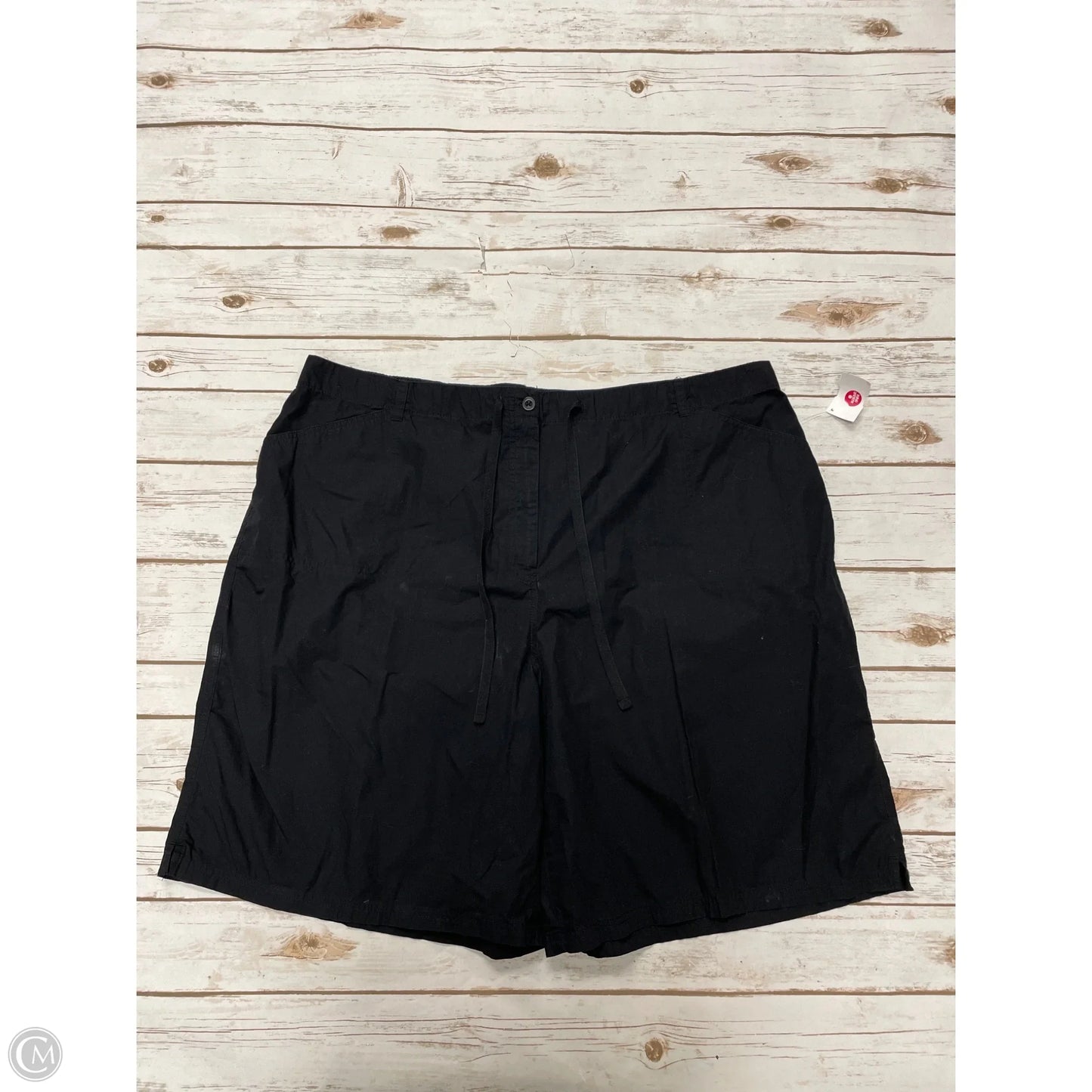 Shorts By Karen Scott In Black, Size: 3x