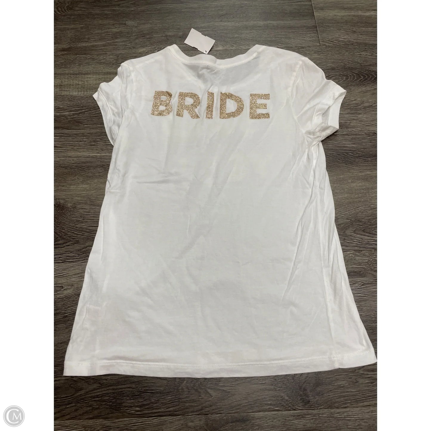 Top Short Sleeve By Victorias Secret In White, Size: S