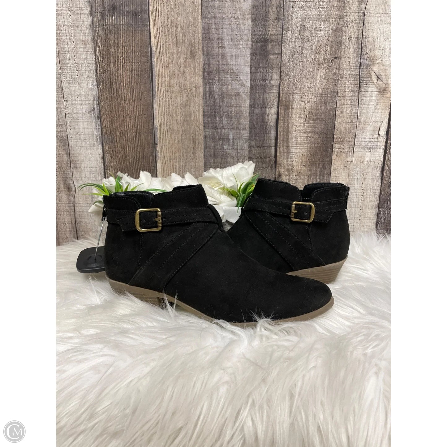 Boots Ankle Heels By Ana In Black, Size: 6