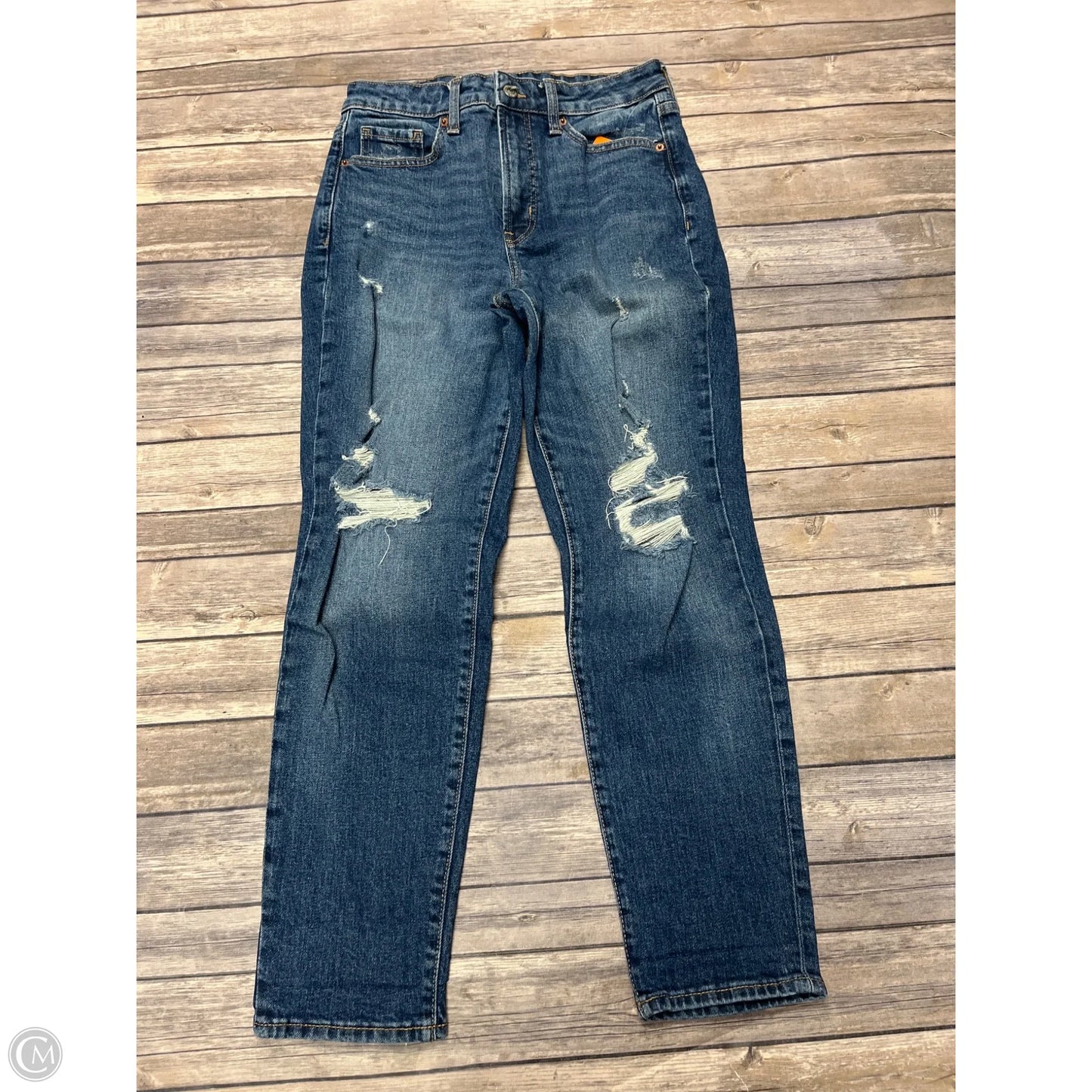 Jeans Straight By Old Navy In Blue Denim, Size: 6