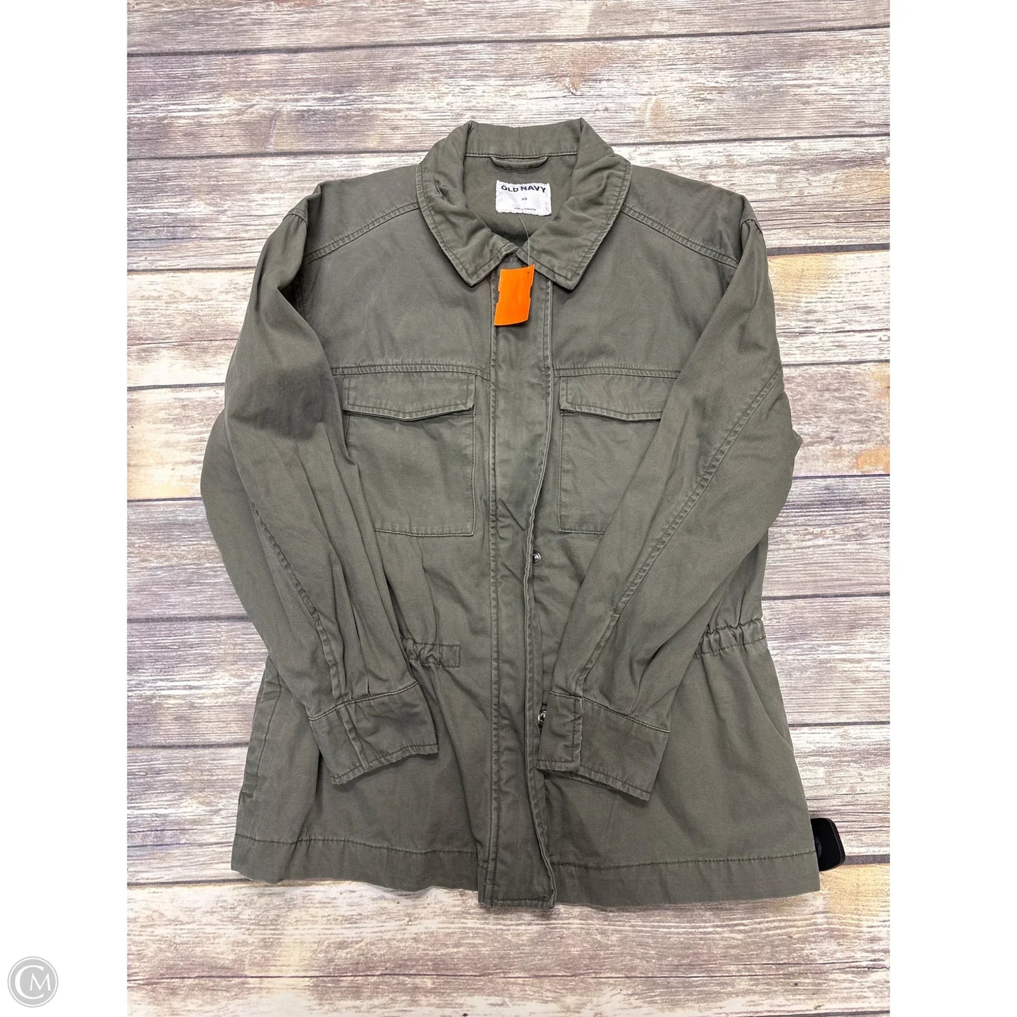 Jacket Denim By Old Navy In Green, Size: Xs