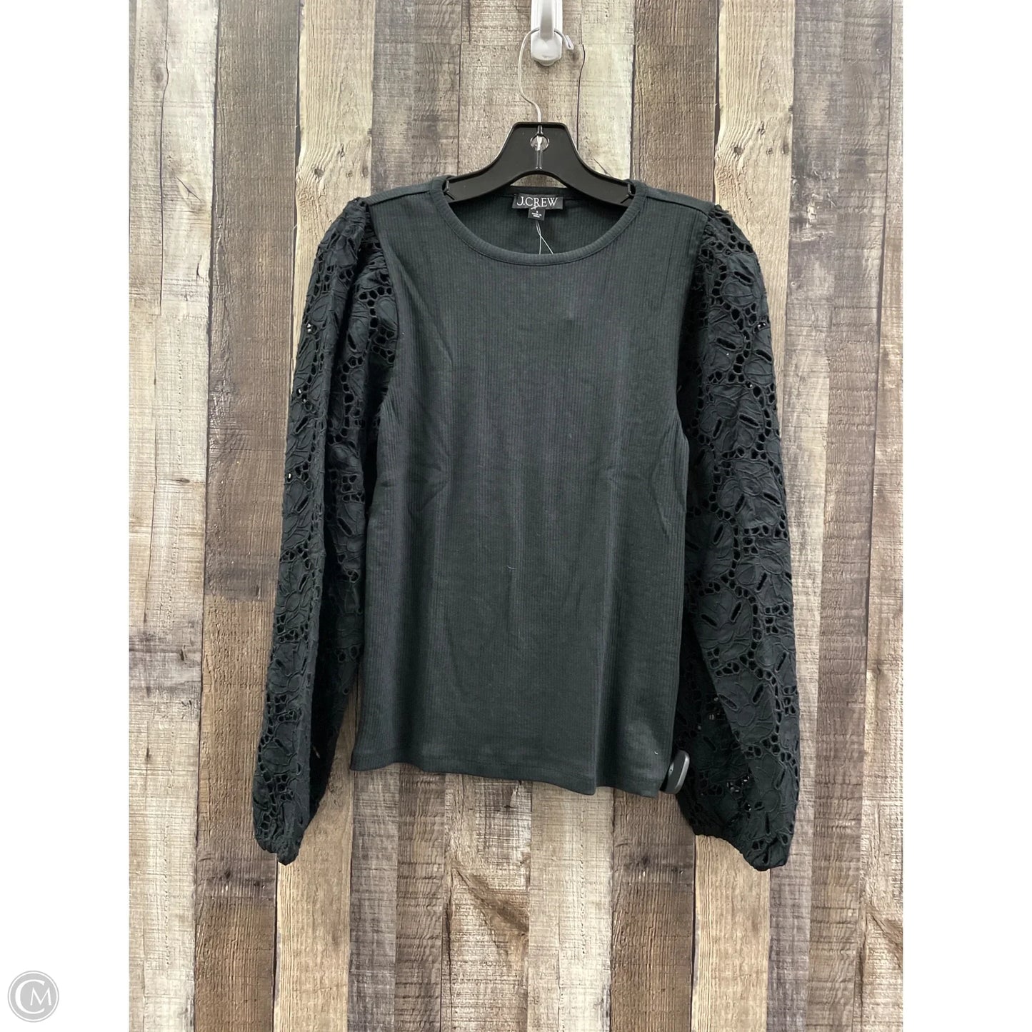 Top Long Sleeve By J. Crew In Black, Size: S