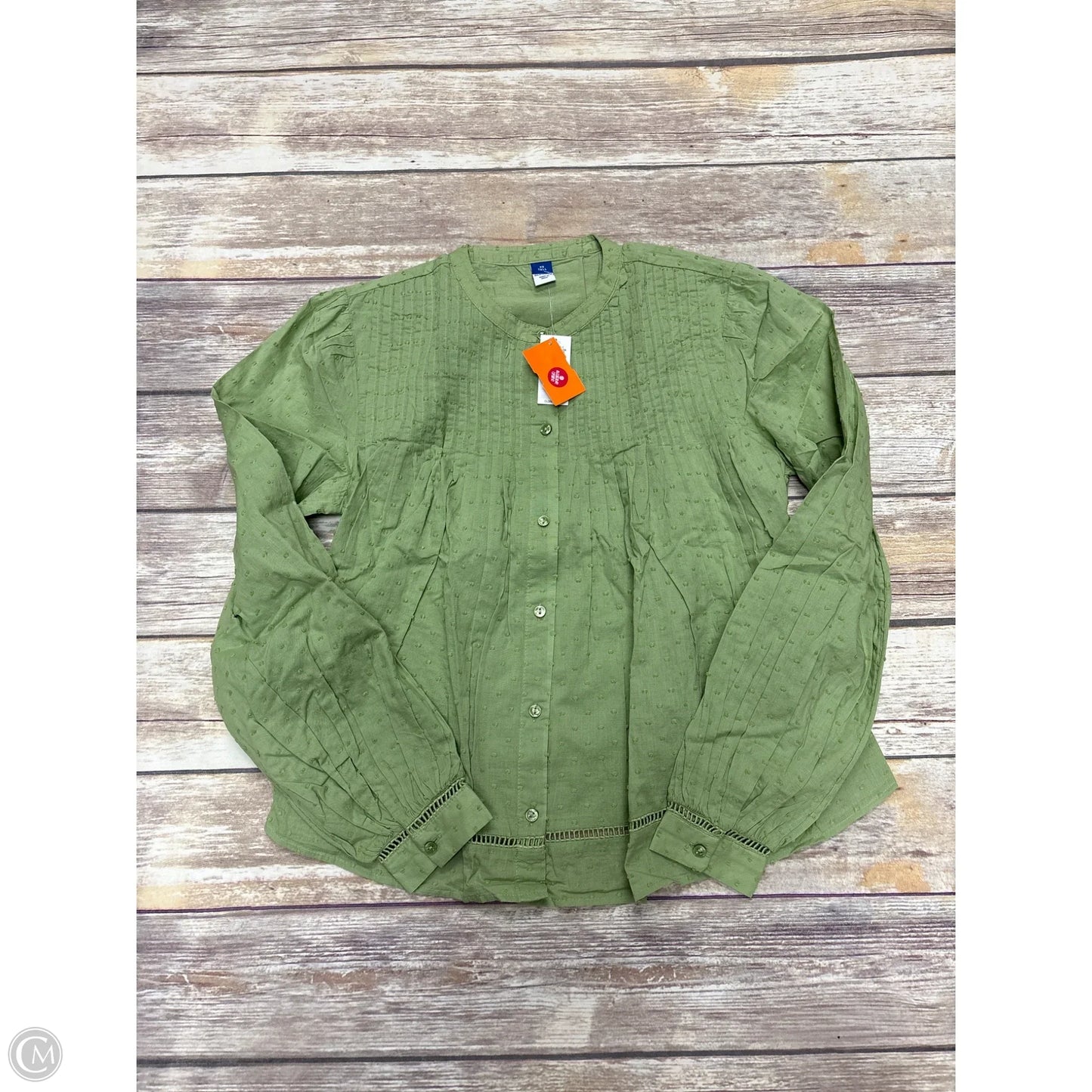 Top Long Sleeve By Old Navy In Green, Size: Xs