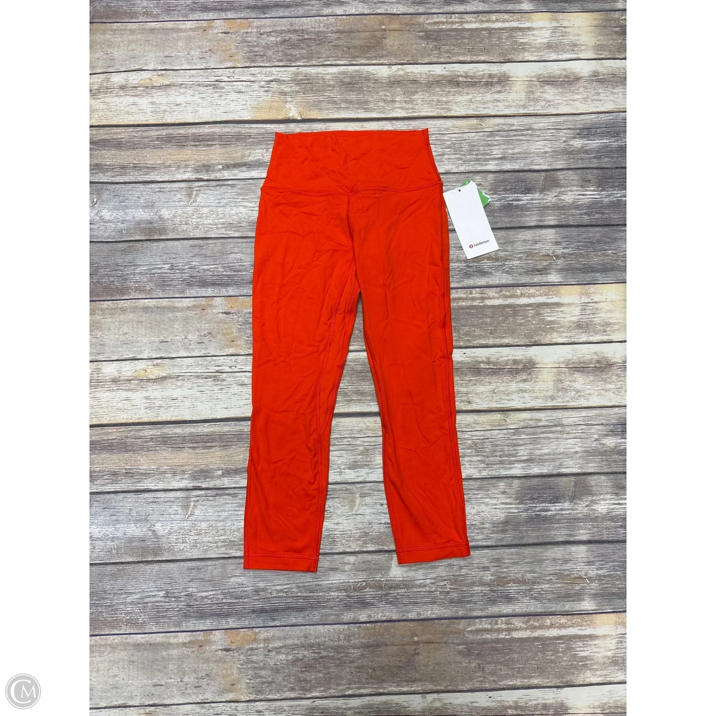 Athletic Pants By Lululemon In Orange, Size: 6