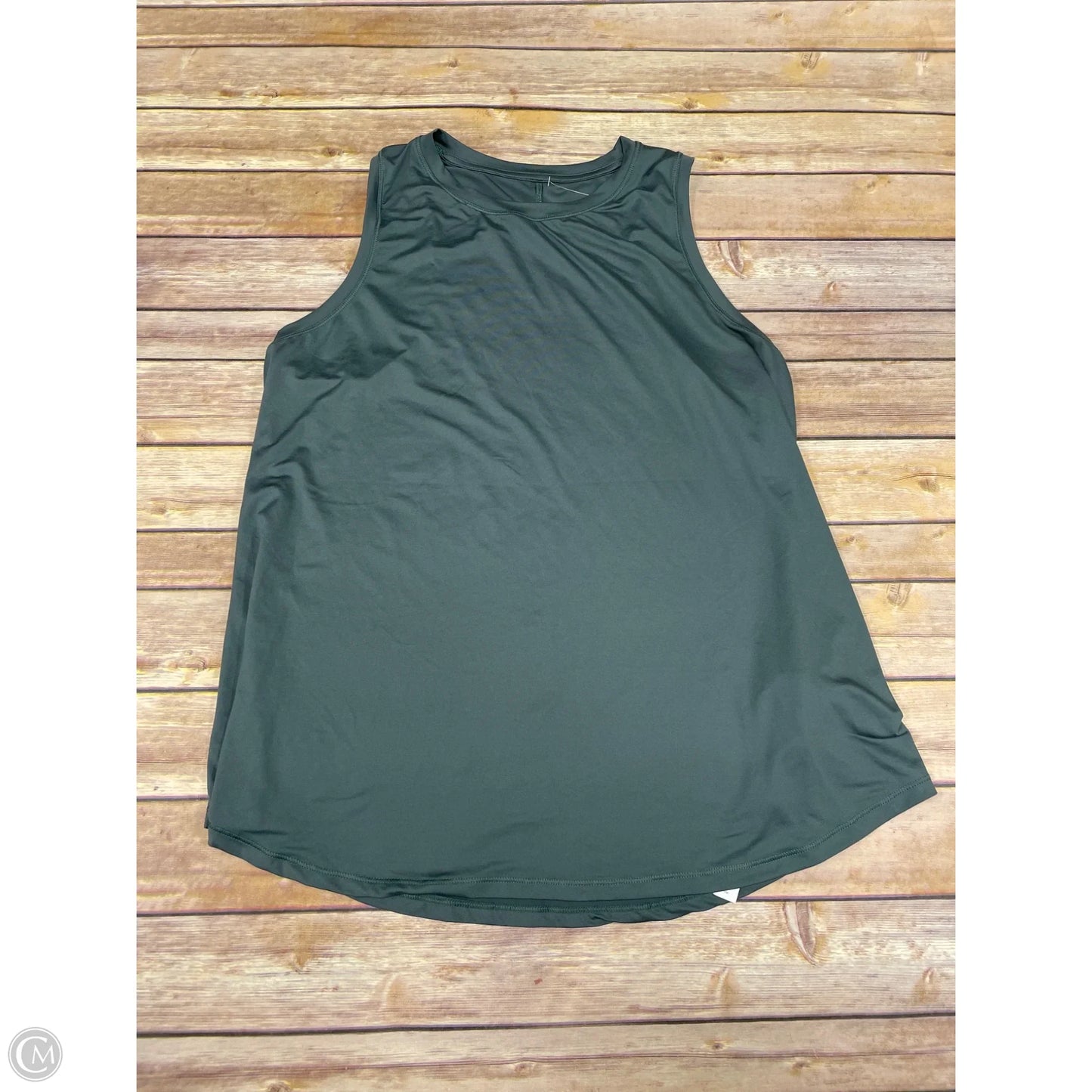 Athletic Tank Top By Crz Yoga In Green, Size: Xl