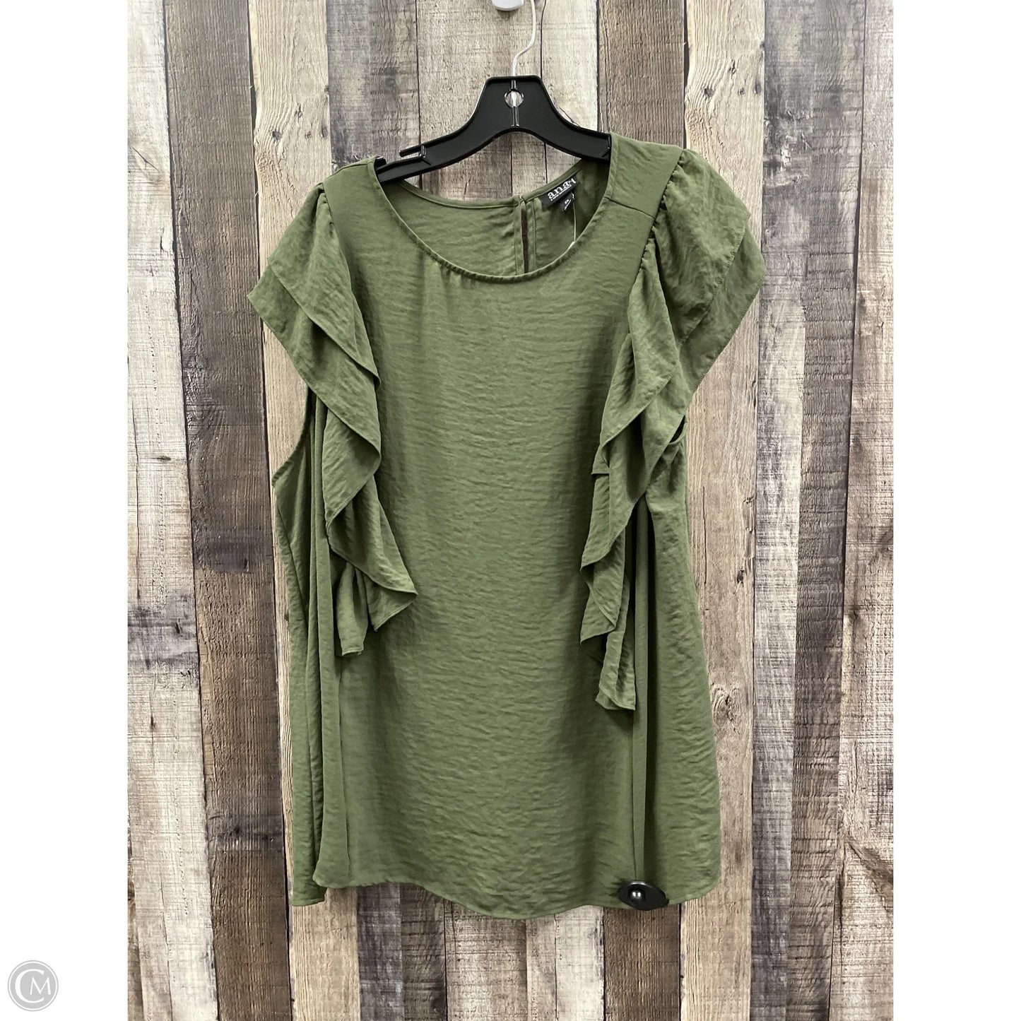 Top Short Sleeve By Ana In Green, Size: 2x