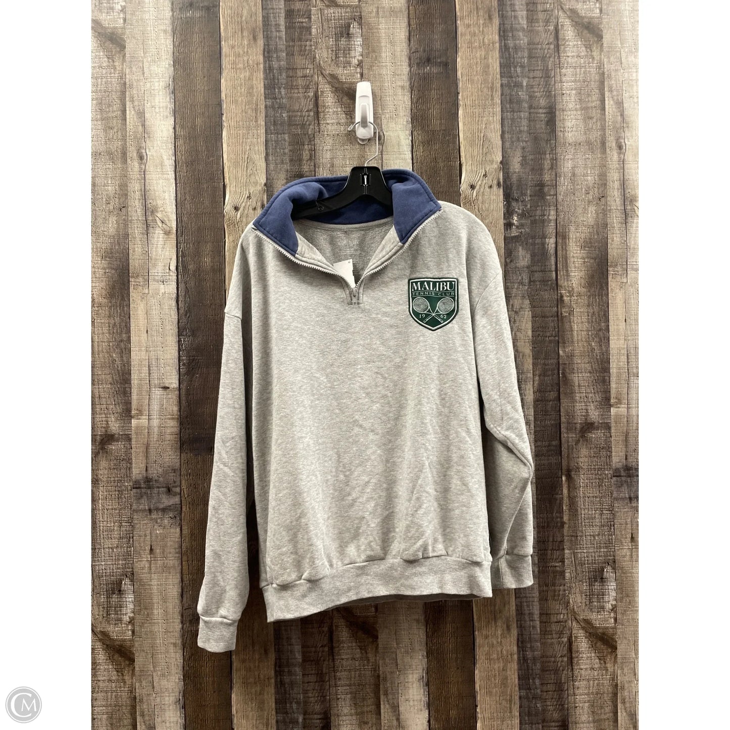 Sweatshirt Crewneck By Zoe And Liv In Grey, Size: L