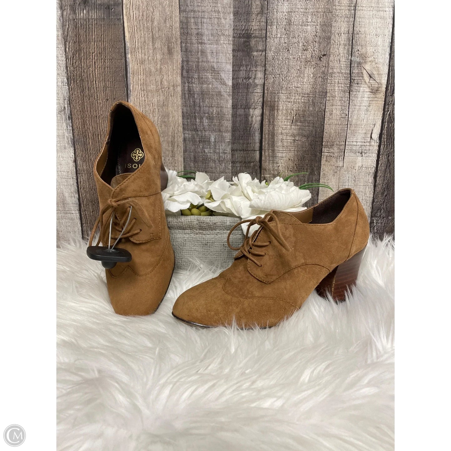 Shoes Heels Block By Isola In Brown, Size: 6.5