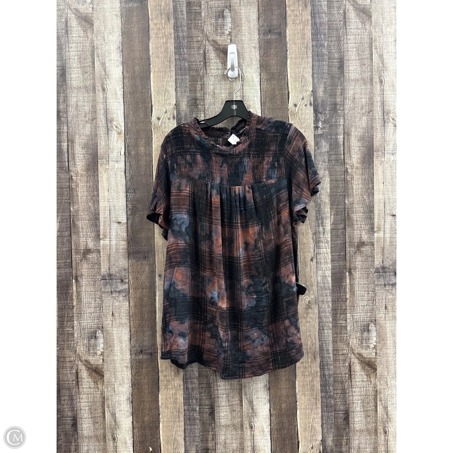 Top Short Sleeve By Torrid In Tie Dye Print, Size: 2x