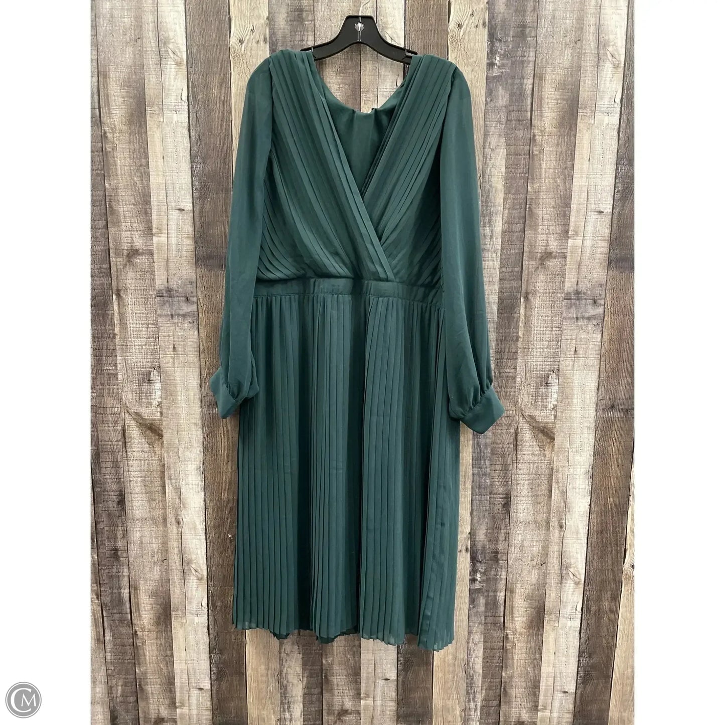 Dress Party Midi By Banana Republic In Green, Size: Xl