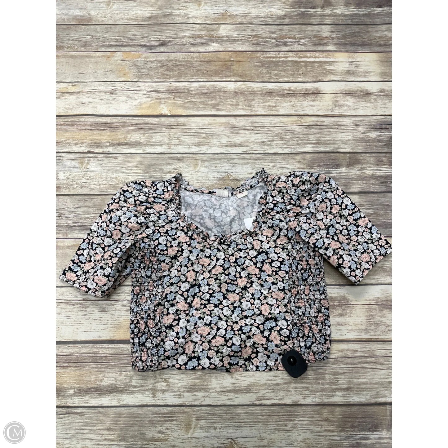 Top Short Sleeve By Levis In Floral Print, Size: M