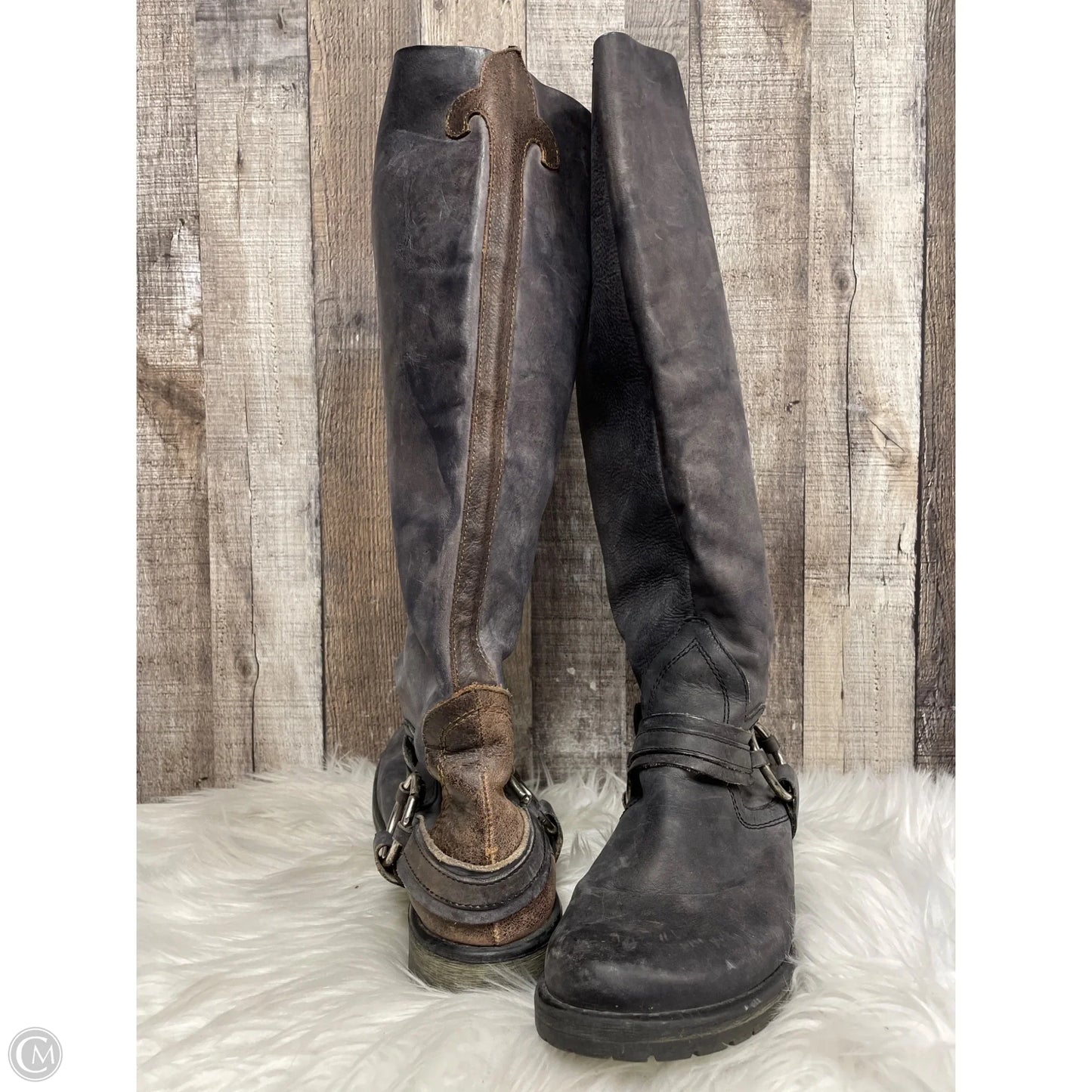 Boots Knee Flats By Steve Madden In Brown, Size: 10
