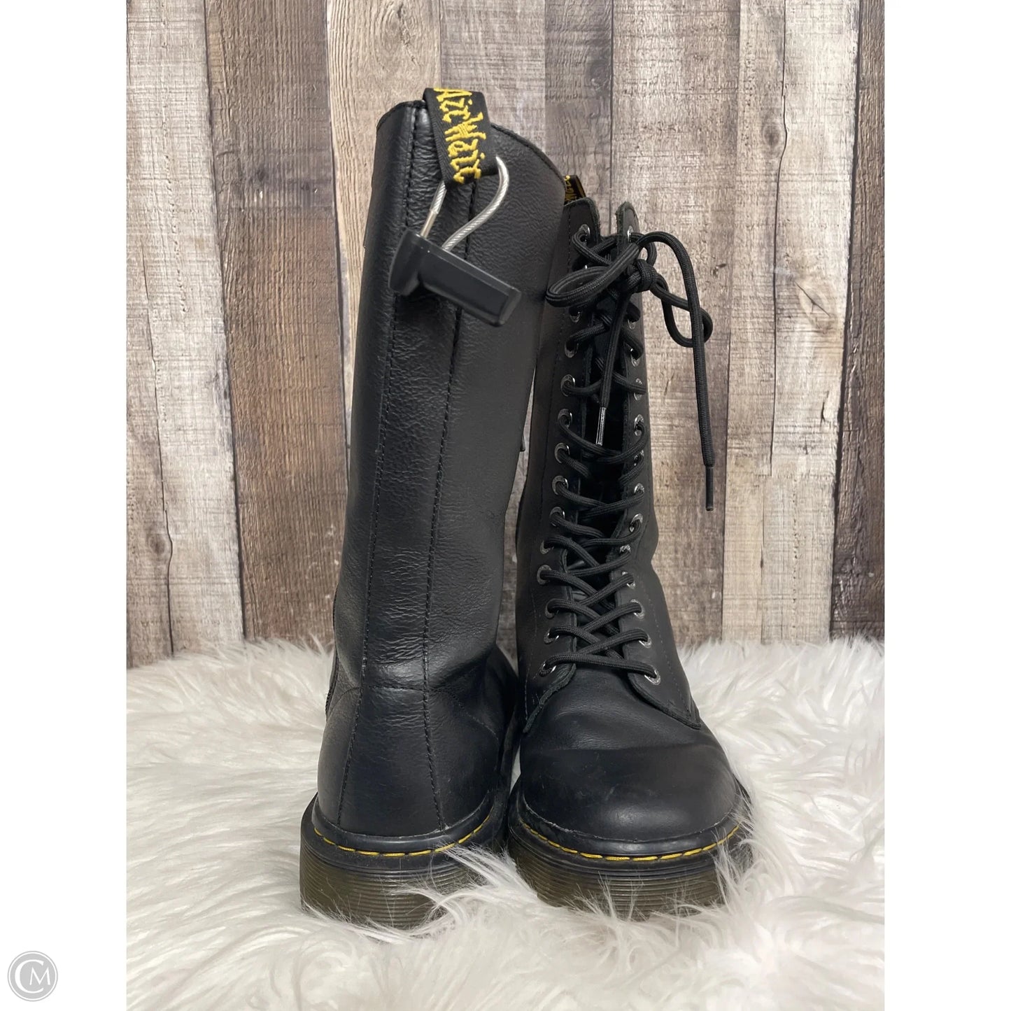 Boots Knee Flats By Dr Martens In Black, Size: 10