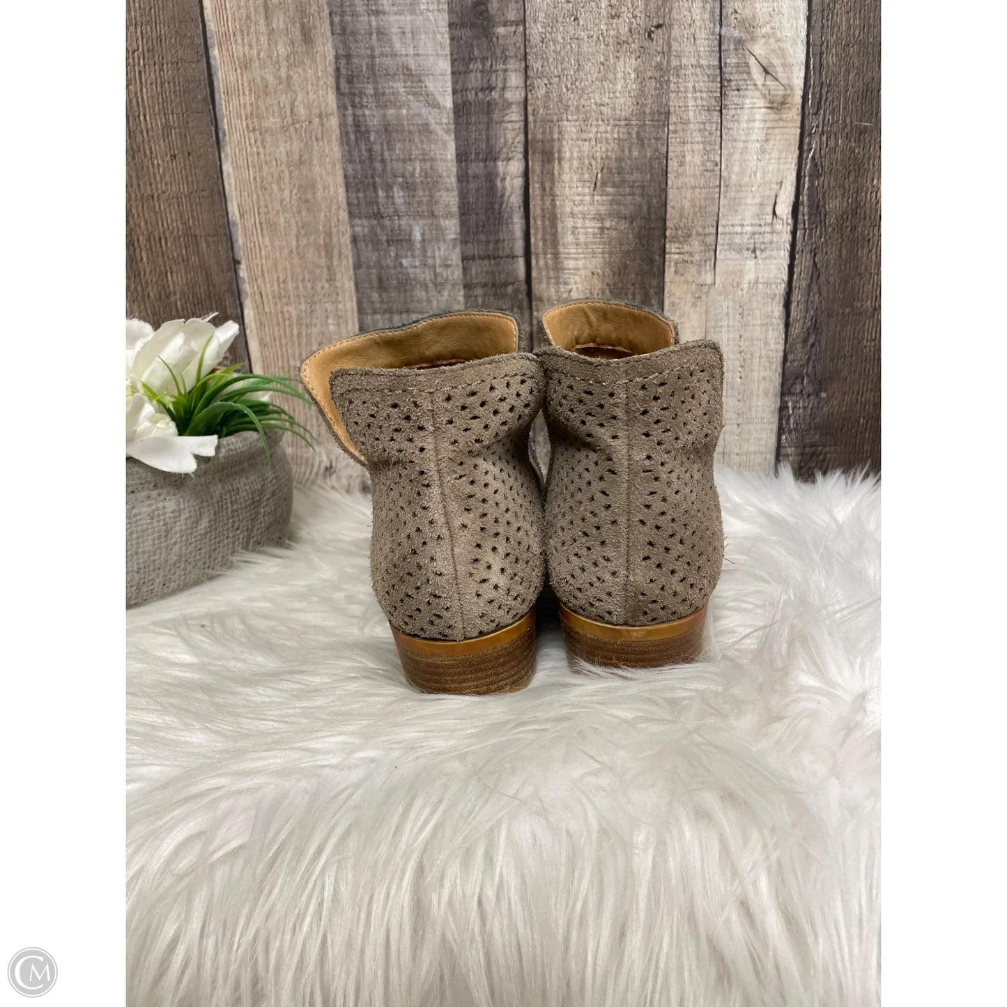 Boots Ankle Heels By Lucky Brand In Tan, Size: 7