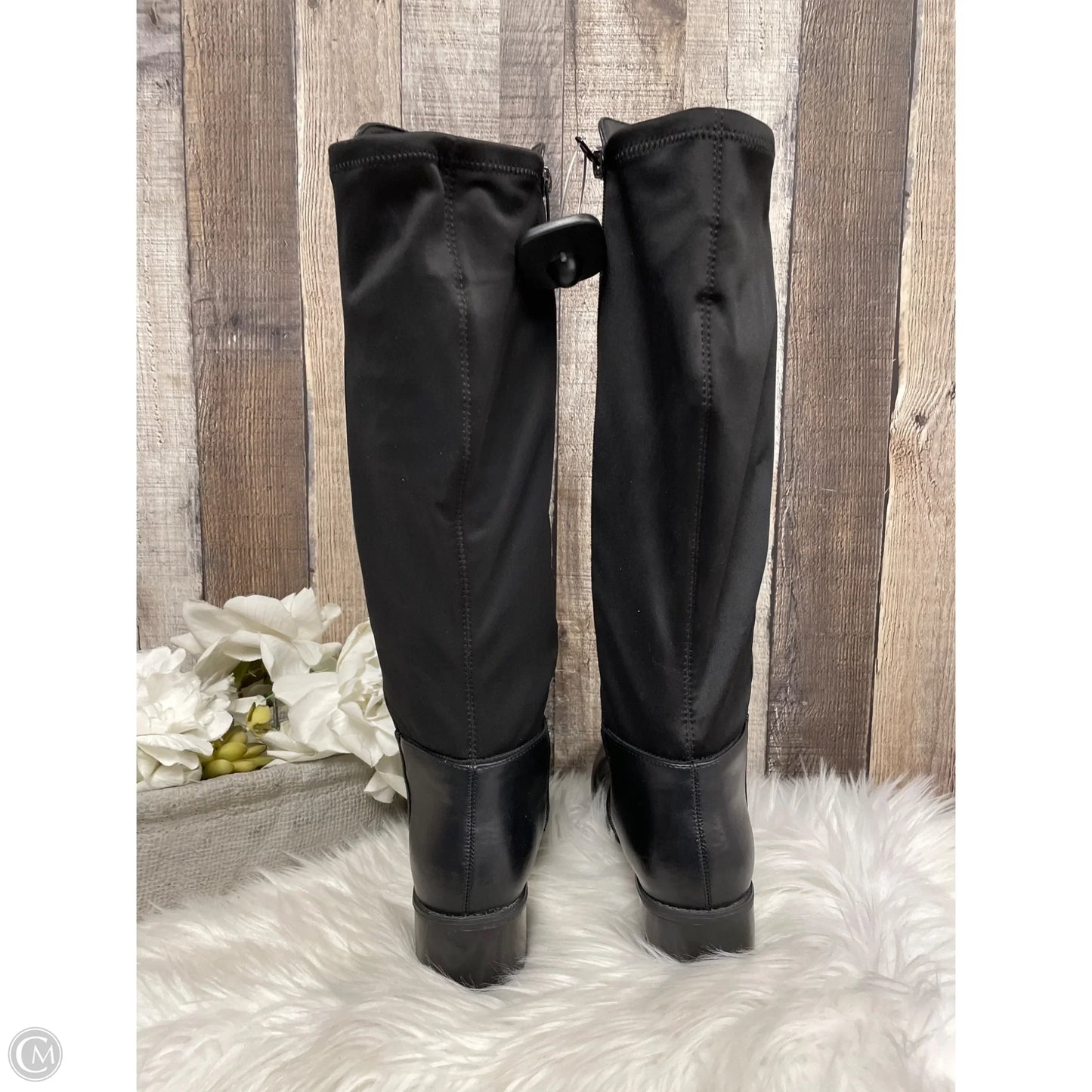 Boots Knee Heels By Kelly And Katie In Black, Size: 7