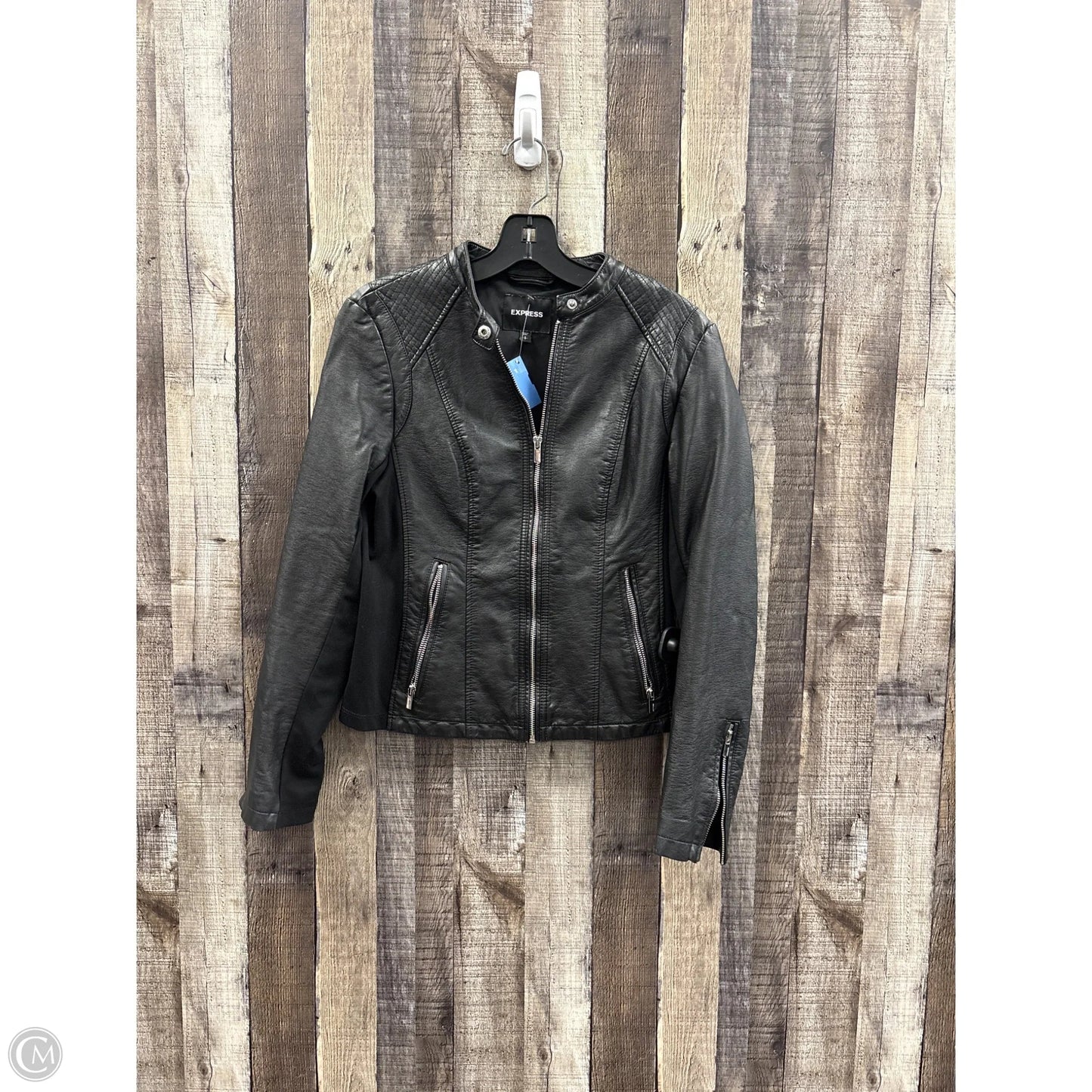 Jacket Moto By Express In Black, Size: Xs