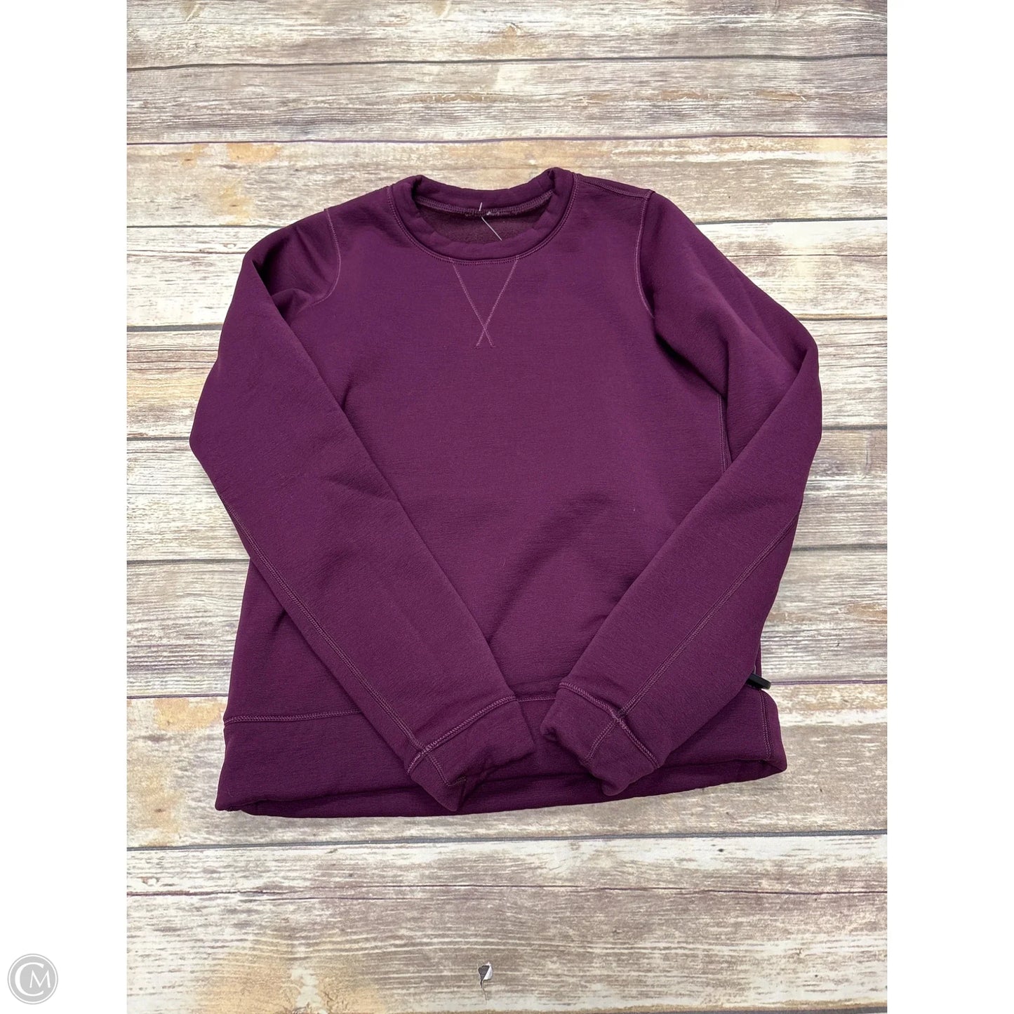 Athletic Sweatshirt Crewneck By Lululemon In Maroon, Size: S