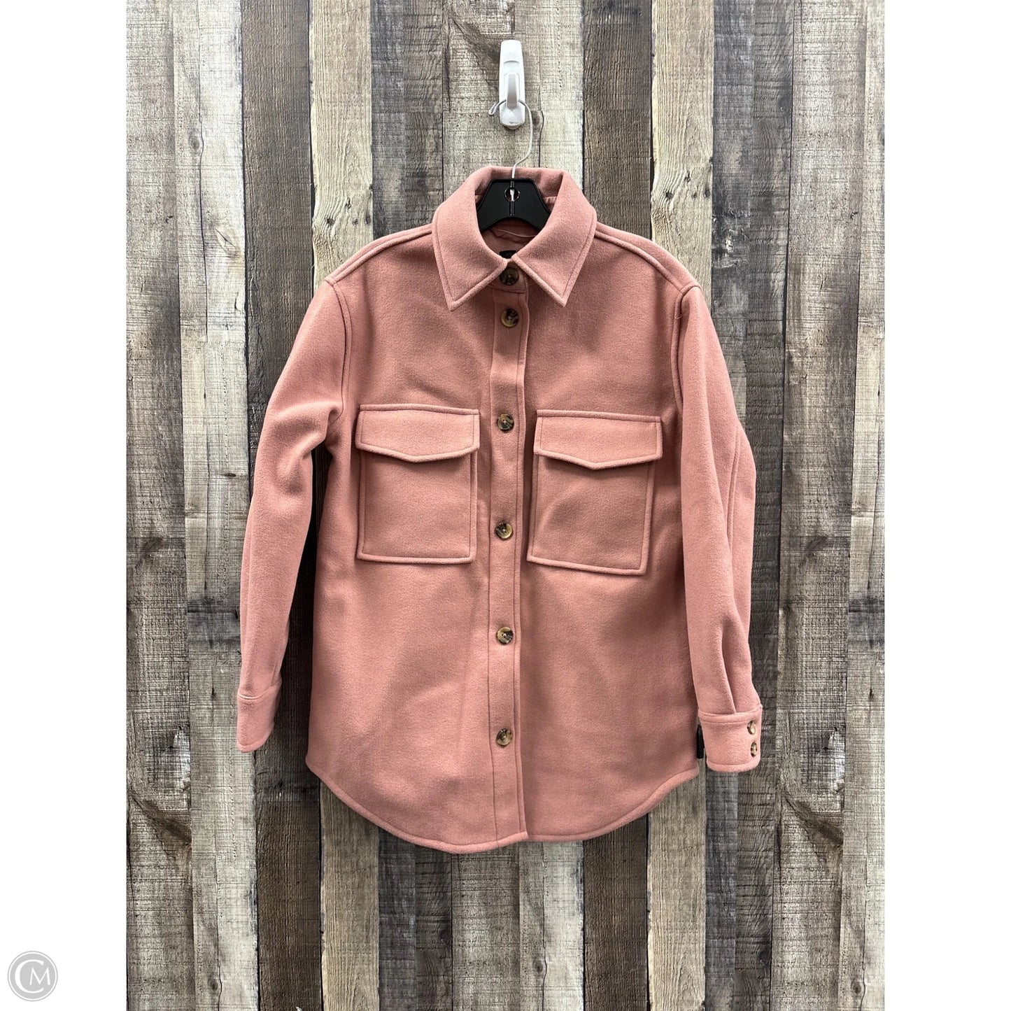 Jacket Shirt By Rd Style In Pink, Size: Xs