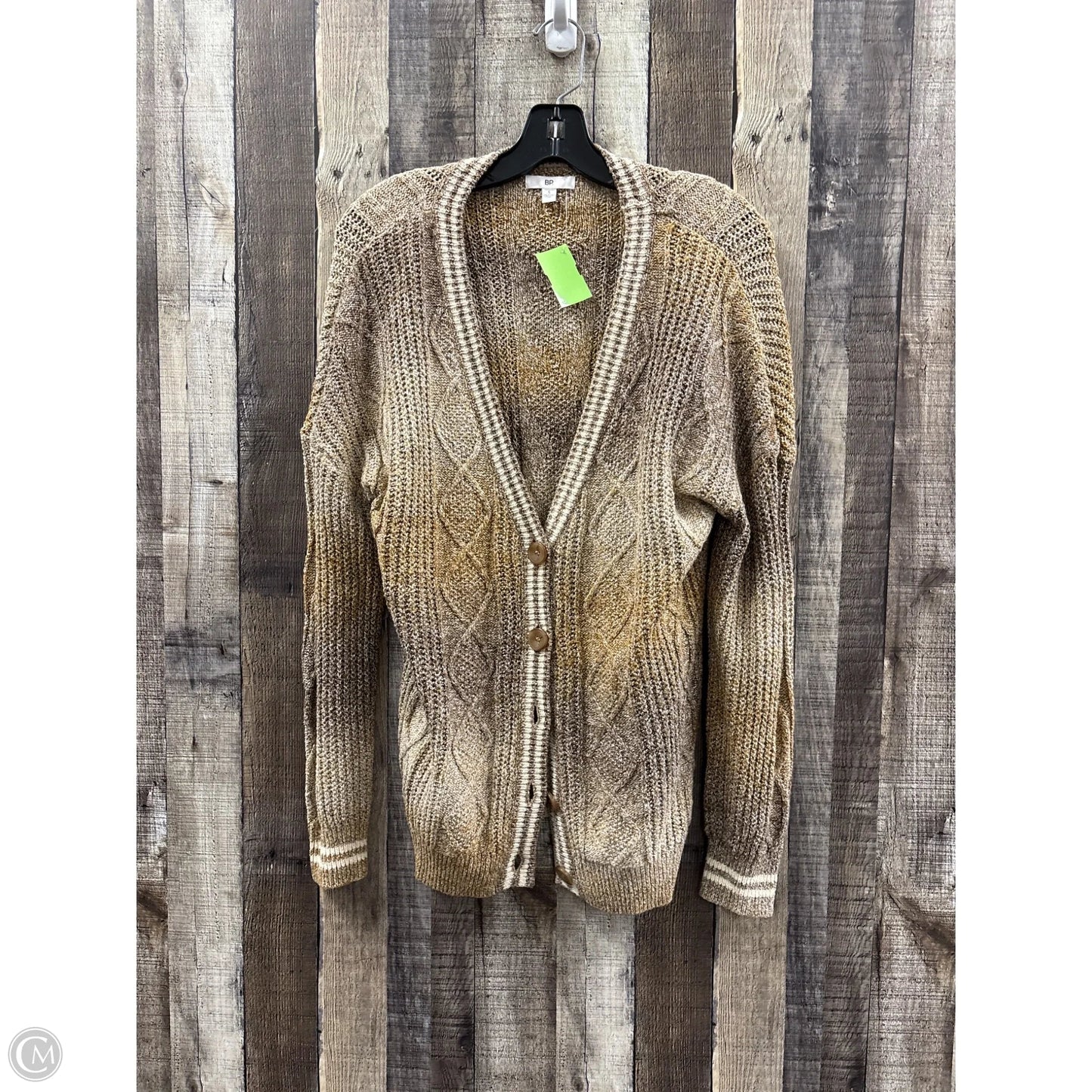 Sweater Cardigan By Bp In Brown, Size: S
