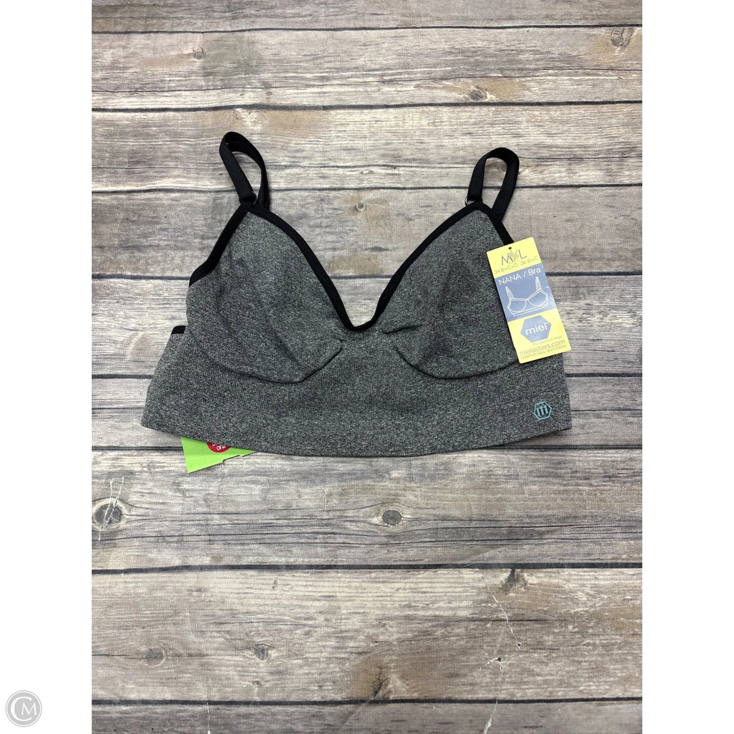 Athletic Bra By Cme In Grey, Size: M