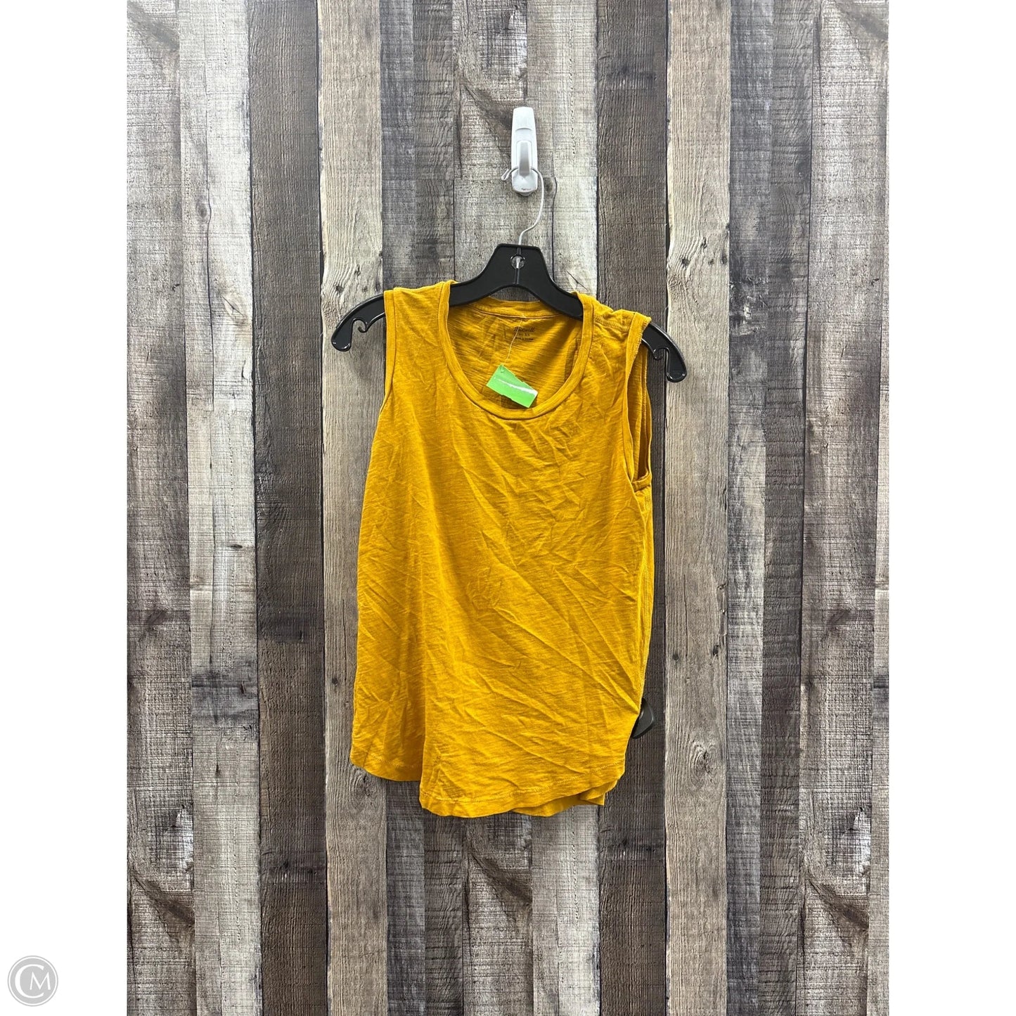 Top Sleeveless Basic By Madewell In Yellow, Size: Xs