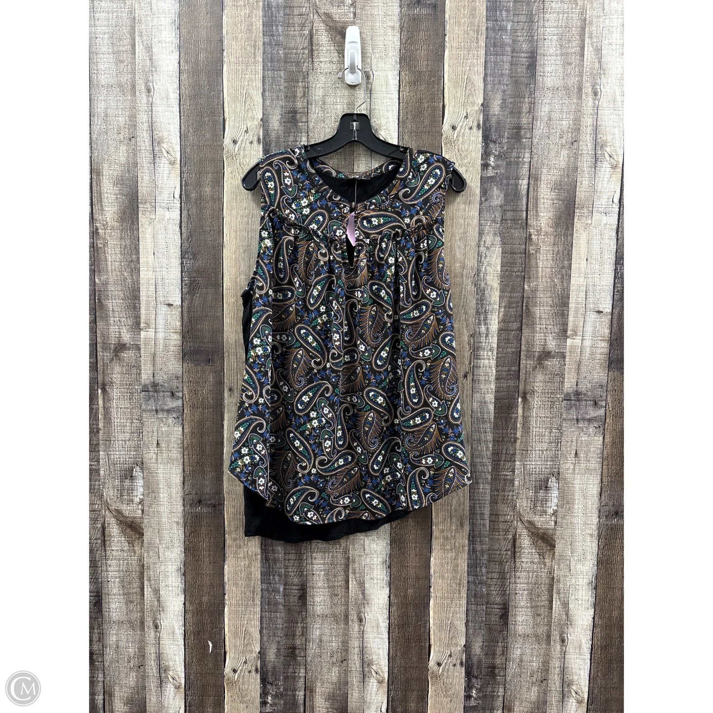 Top Sleeveless By Papermoon In Paisley Print, Size: 1x