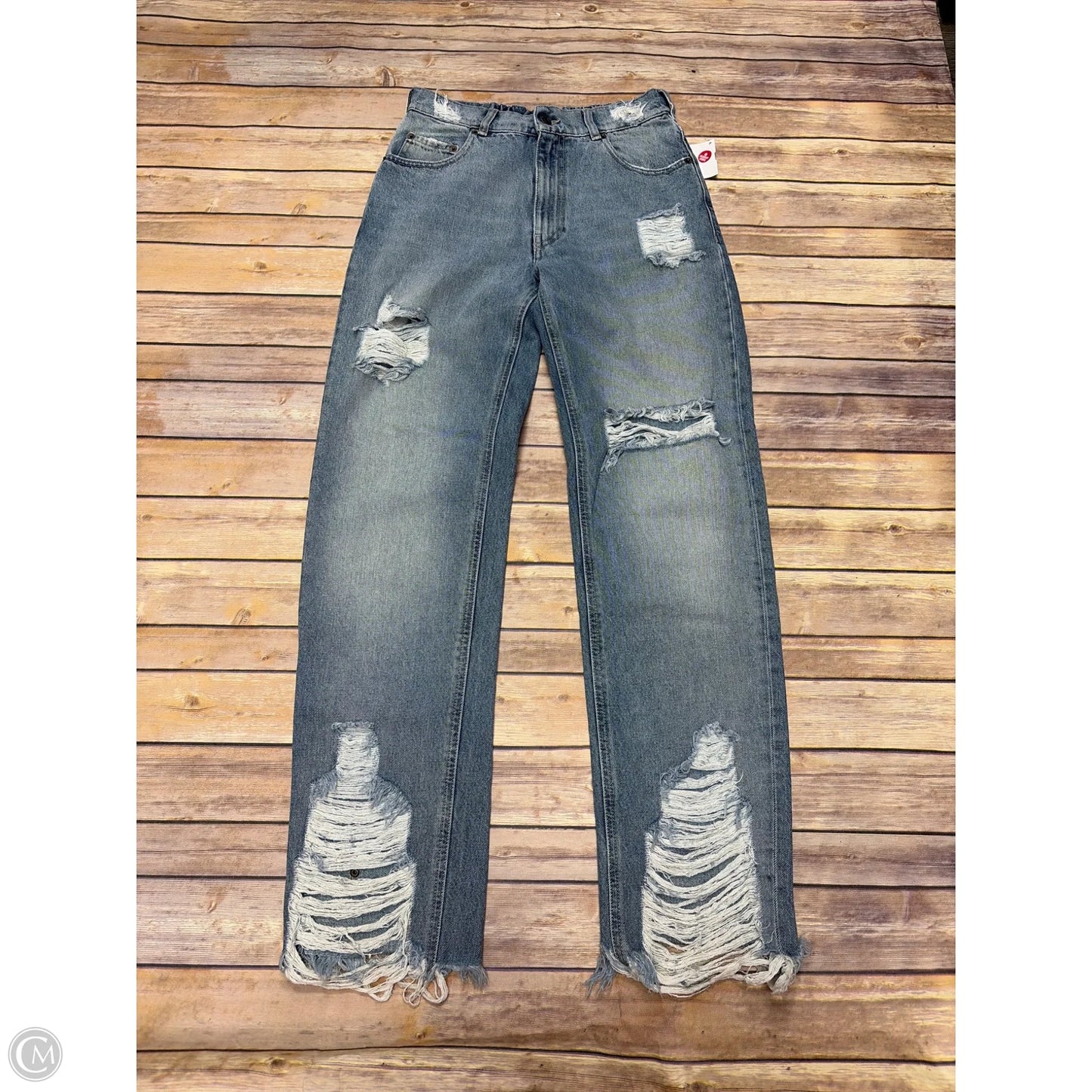 Jeans Straight By Cmf In Blue Denim, Size: 2