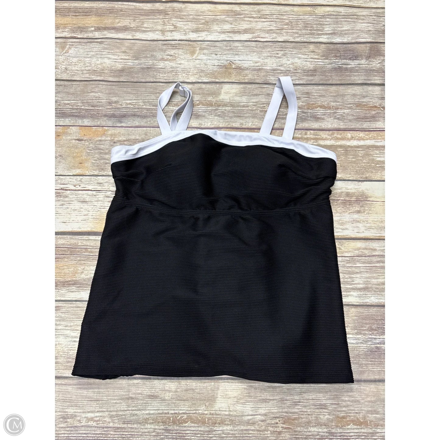 Swimsuit Top By Cmf In Black & White, Size: Xl