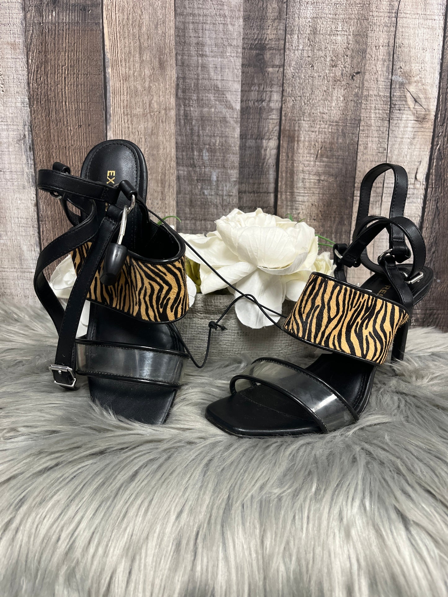 Sandals Heels Stiletto By Express Size: 8