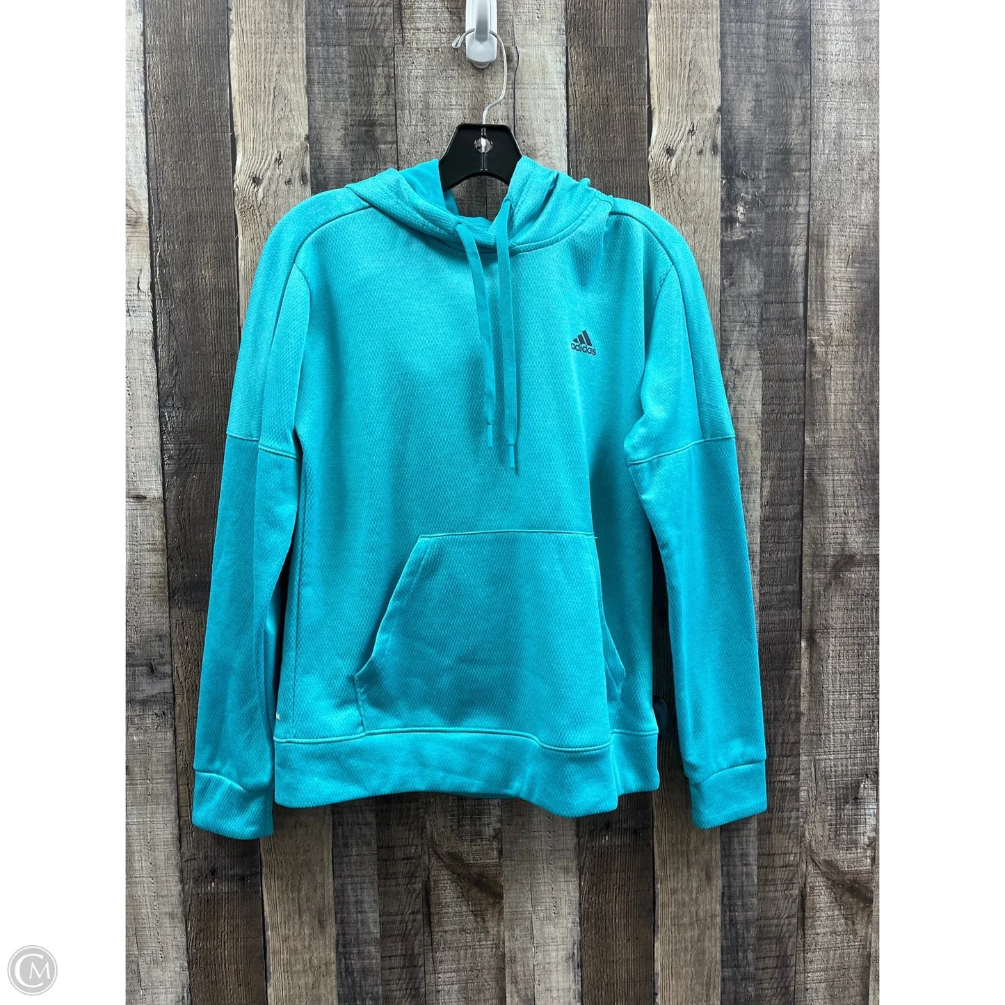 Athletic Jacket By Adidas In Green, Size: S