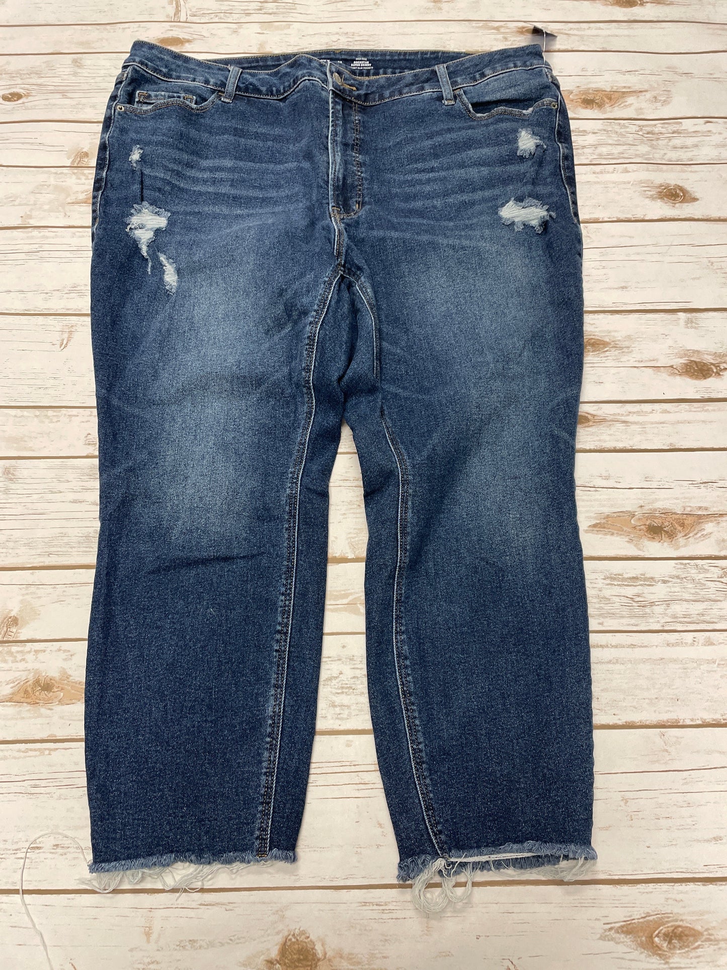 Jeans Skinny By Old Navy In Blue Denim, Size: 24