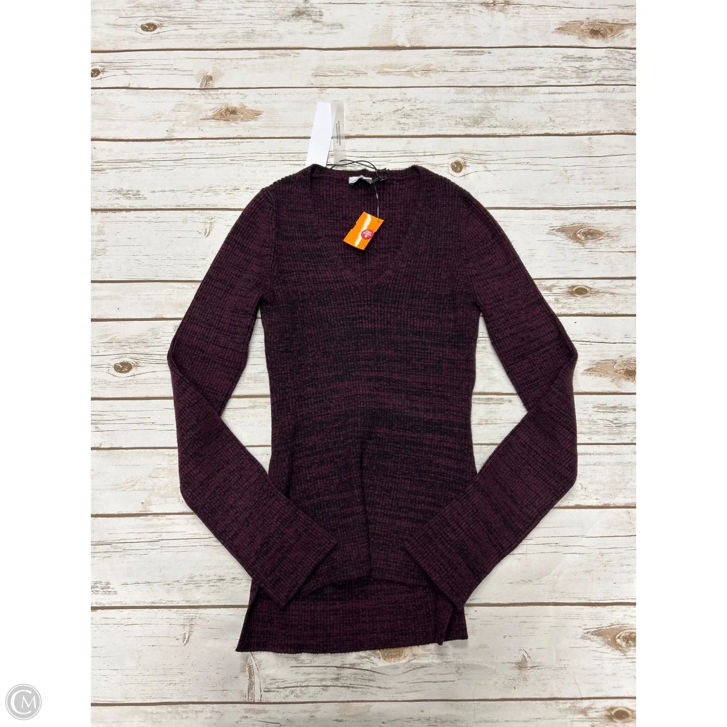 Sweater By Cme In Maroon, Size: S