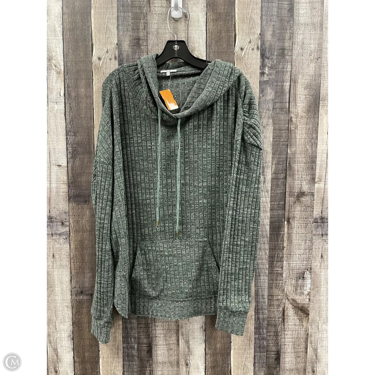 Top Long Sleeve By Jodifl In Green, Size: M