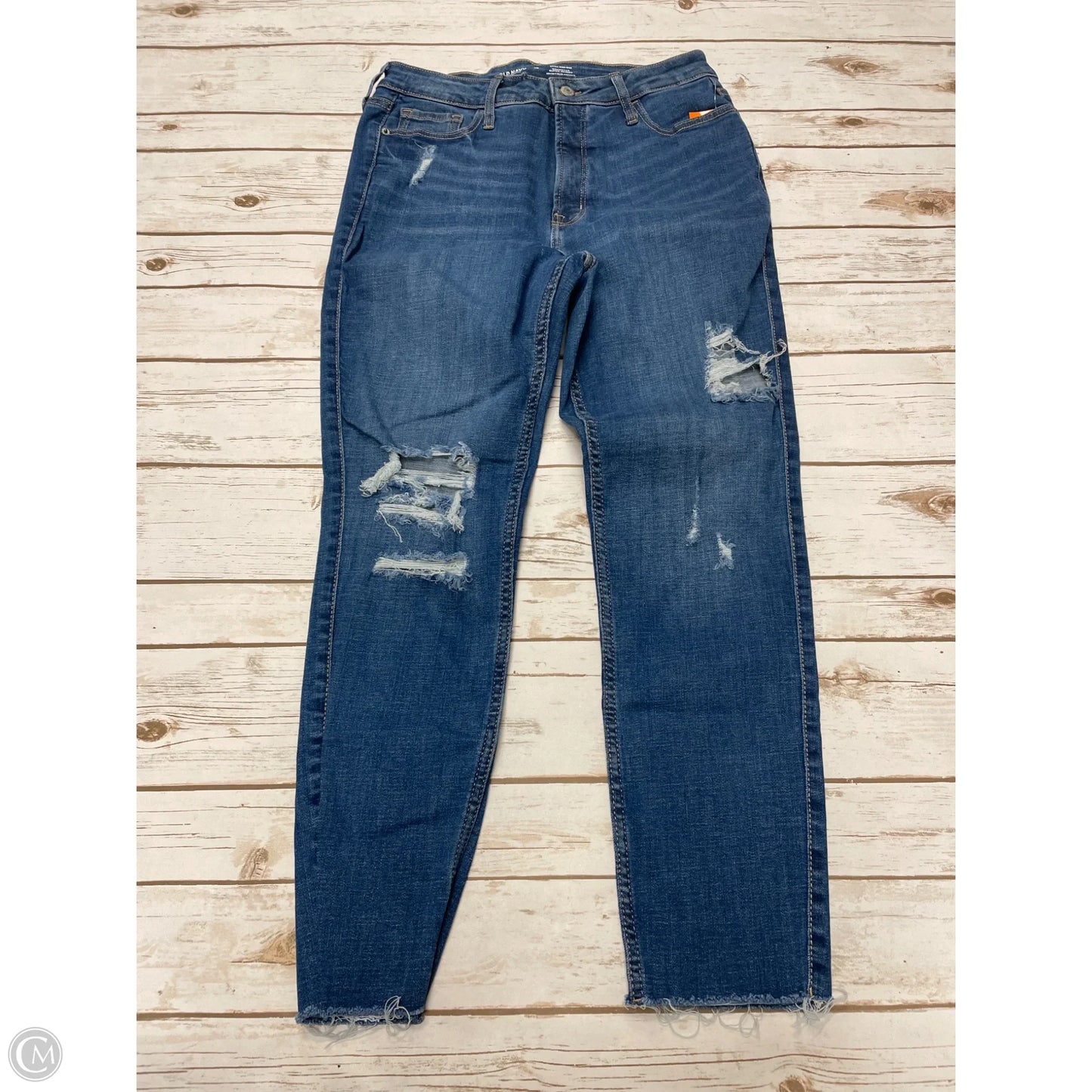Jeans Skinny By Old Navy In Blue Denim, Size: 10