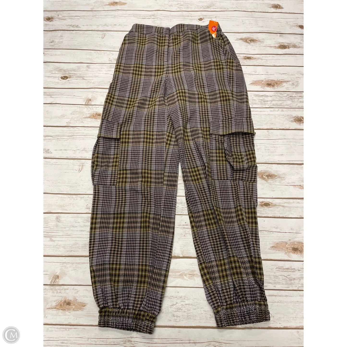 Pants Joggers By Vero Moda In Plaid Pattern, Size: 6