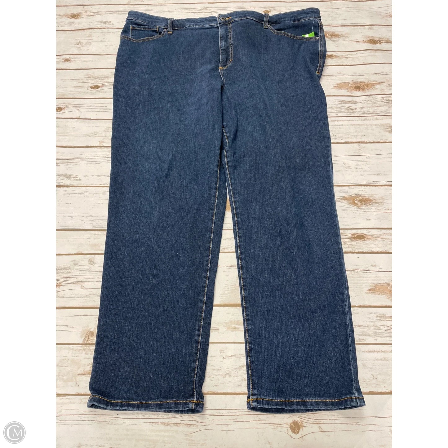 Jeans Straight By Style And Company In Blue Denim, Size: 24