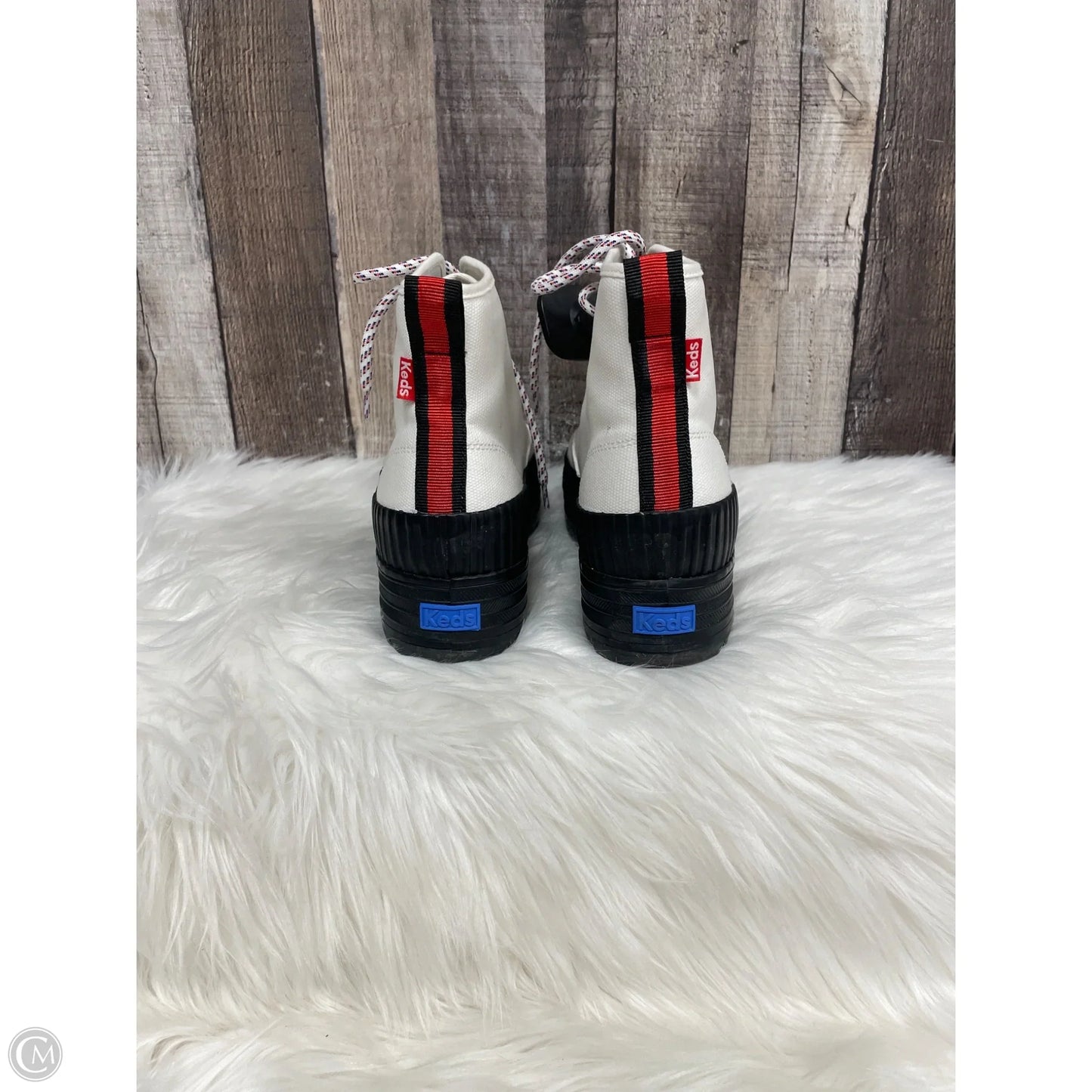 Boots Ankle Heels By Keds In White, Size: 9.5