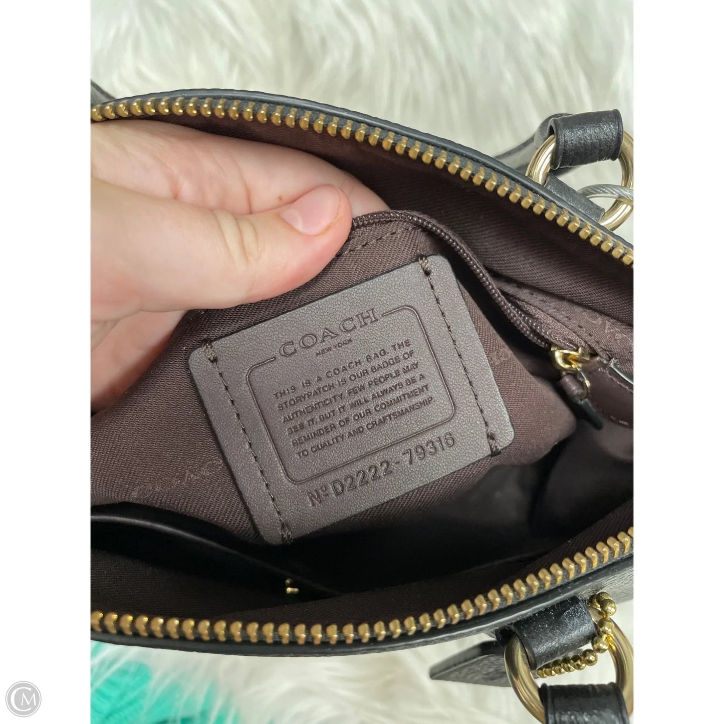 Handbag Designer By Coach, Size: Medium