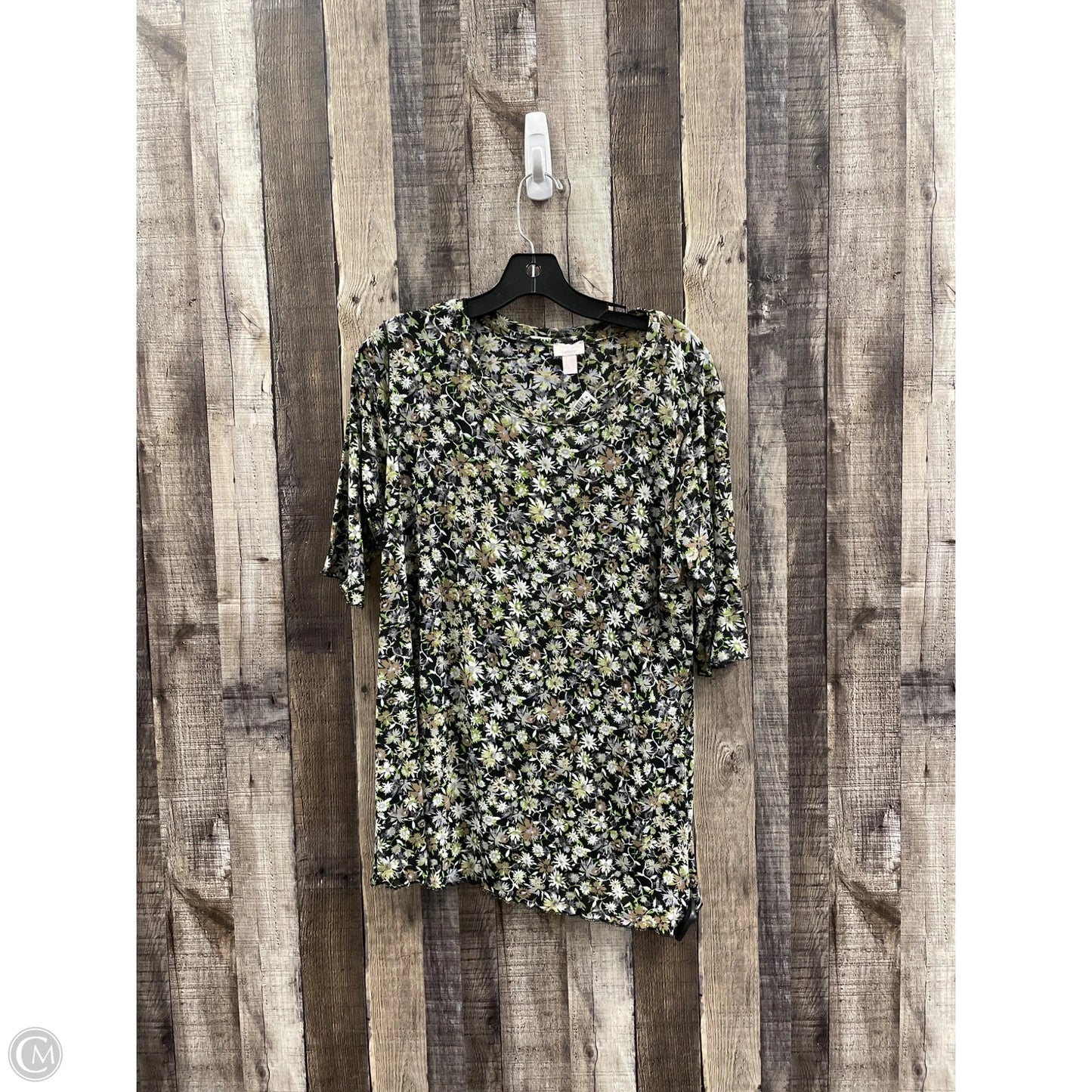 Top Short Sleeve By Logo In Multi-colored, Size: L