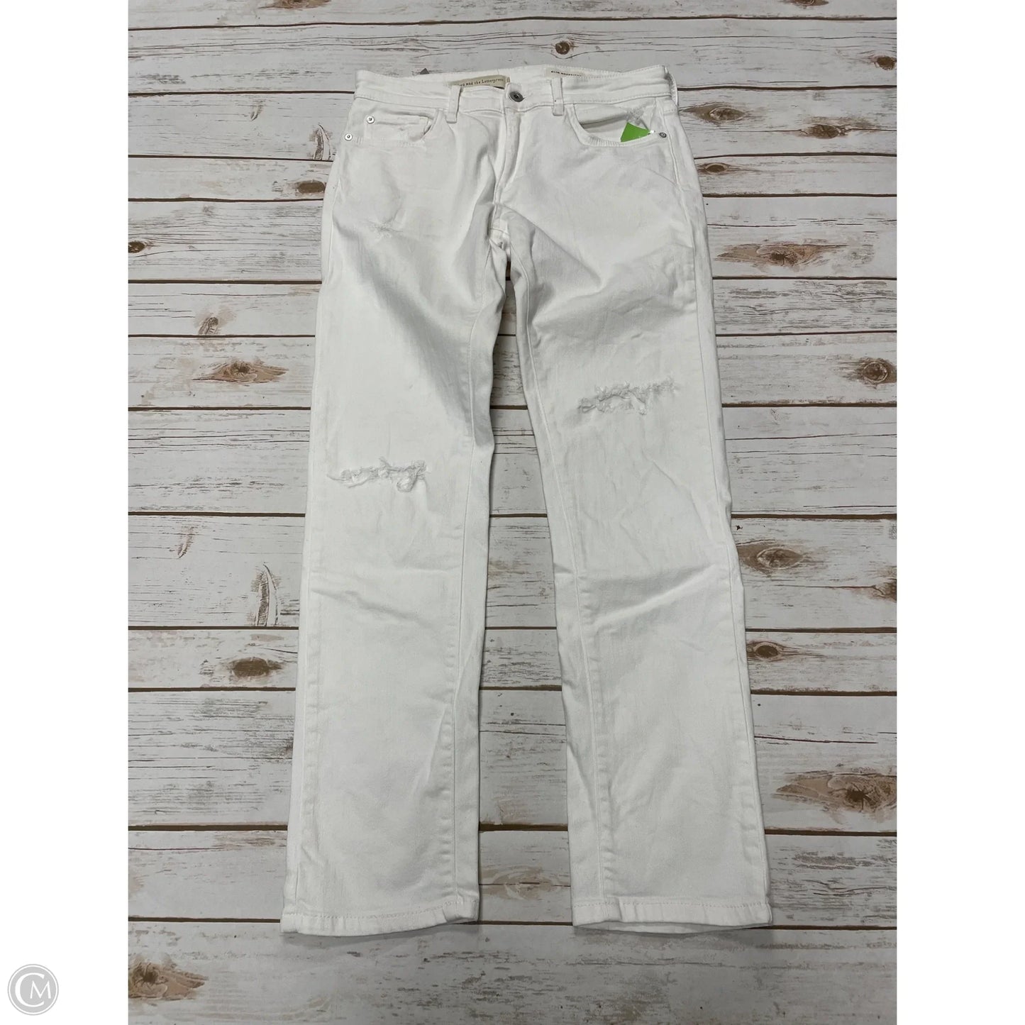 Jeans Skinny By Pilcro In White Denim, Size: 4
