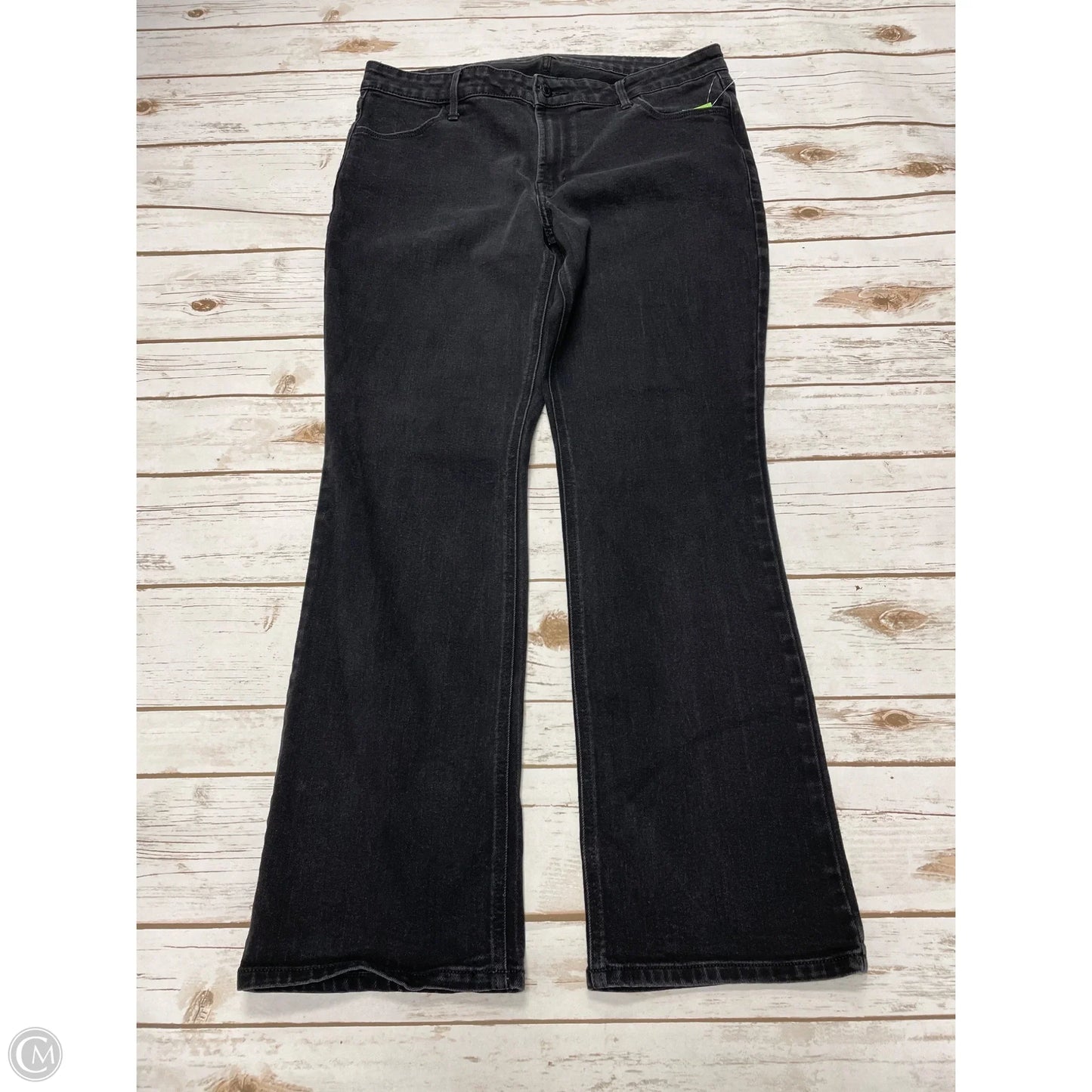 Jeans Boot Cut By Old Navy In Black Denim, Size: 14