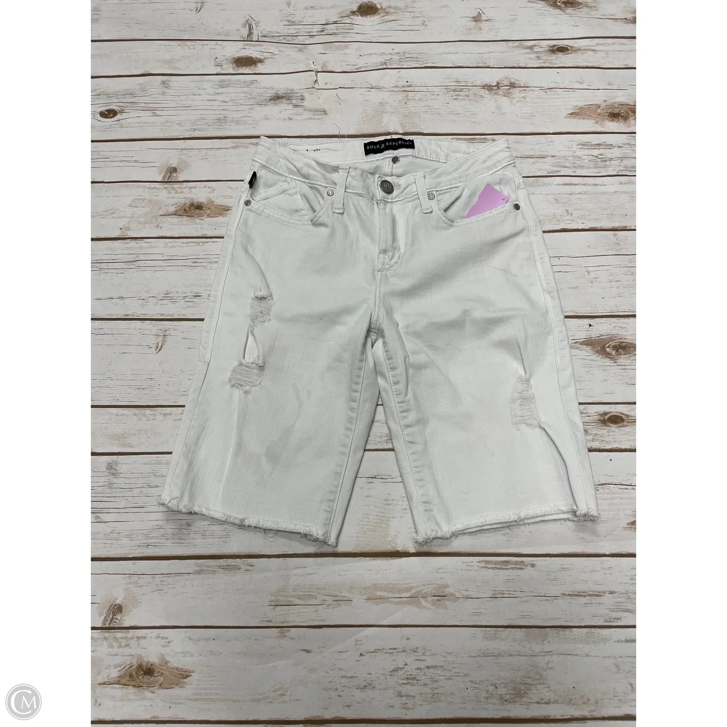 Shorts By Rock And Republic In White Denim, Size: 6