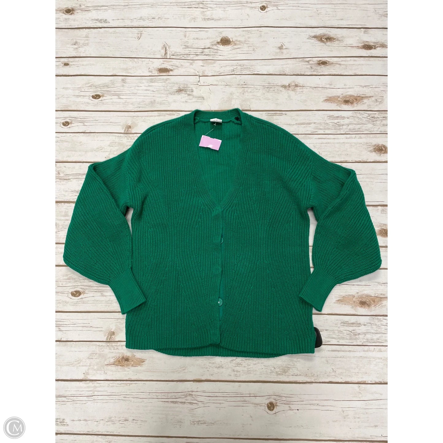 Sweater Cardigan By Cabi In Green, Size: S