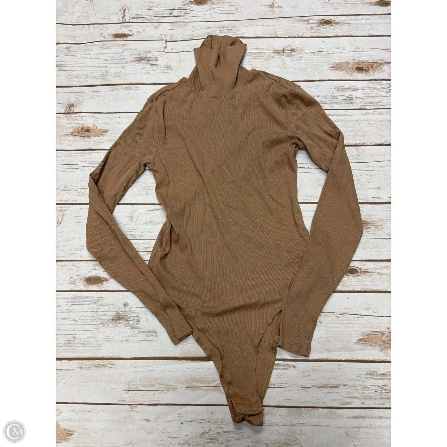 Bodysuit By H&m In Tan, Size: S